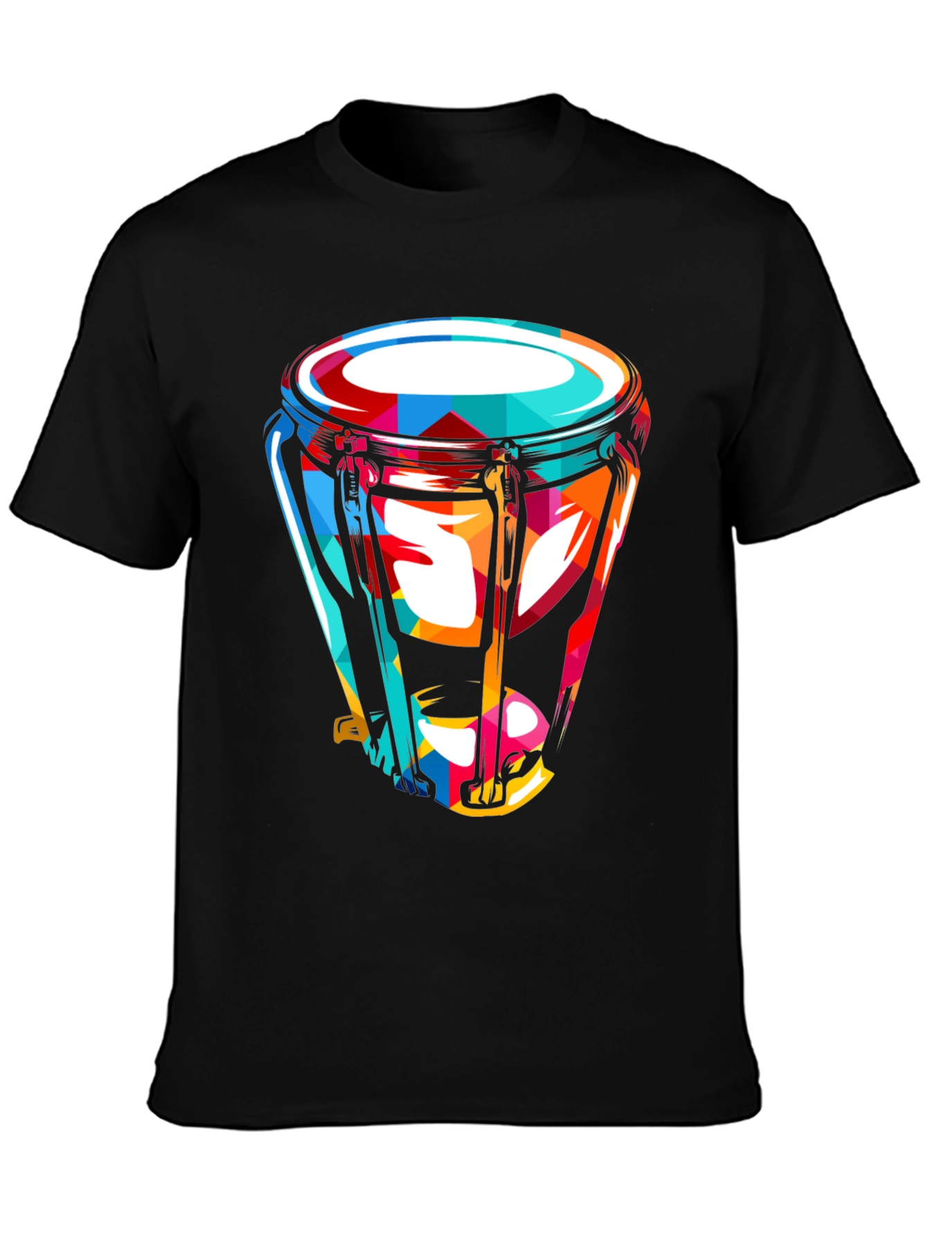 Vibrant Conga Drum Graphic Tee