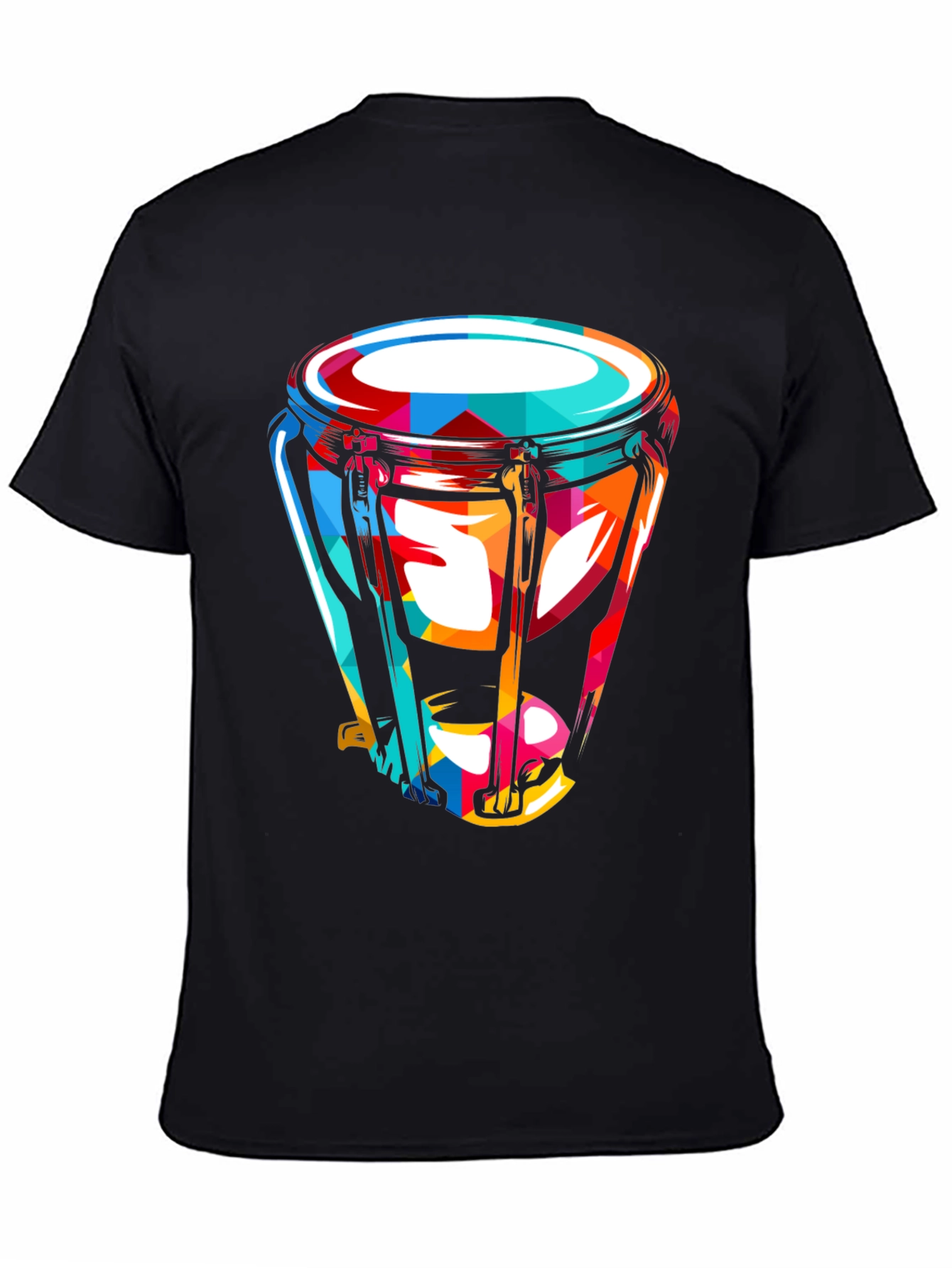 Vibrant Conga Drum Graphic Tee