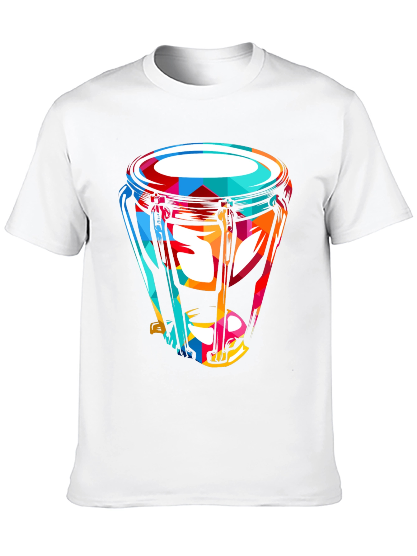 Vibrant Conga Drum Graphic Tee