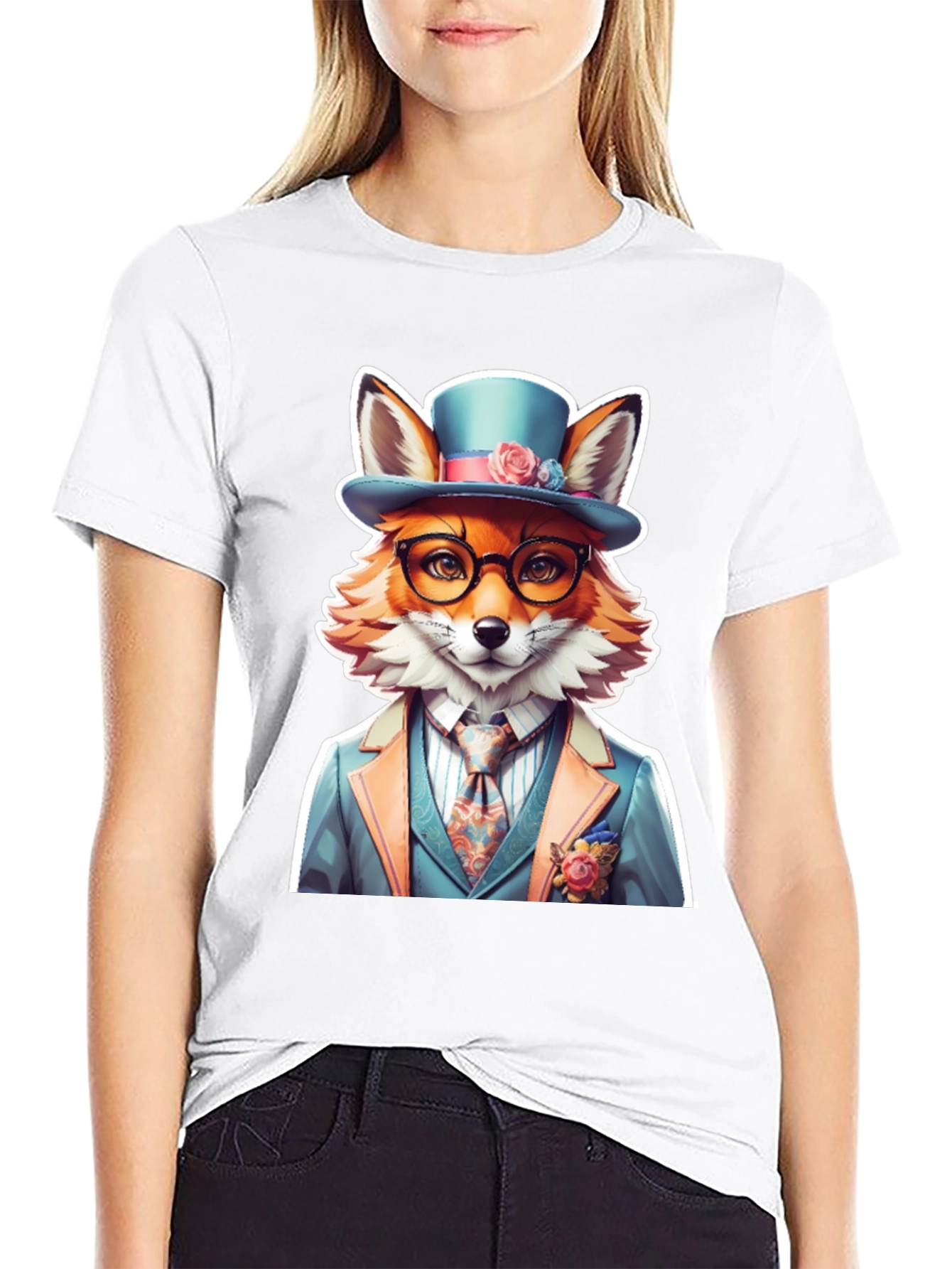 Dapper Fox Tee: Stylish Novelty T-Shirt