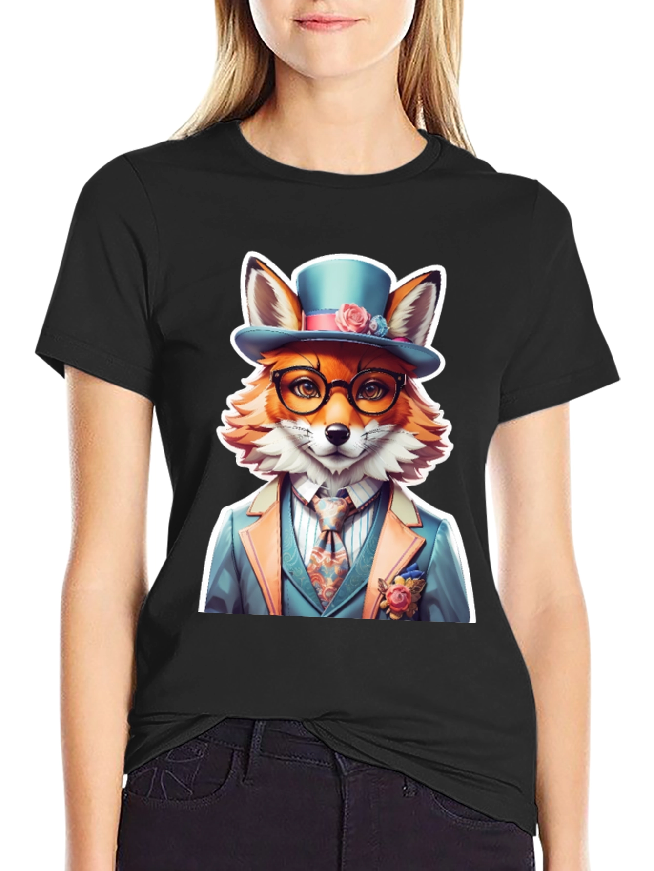 Dapper Fox Tee: Stylish Novelty T-Shirt