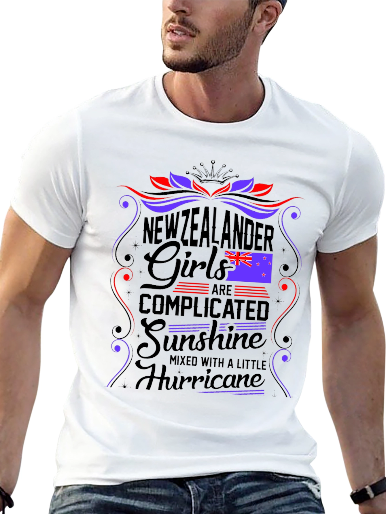 New Zealander Girls T-Shirt - Complicated Sunshine Hurricane