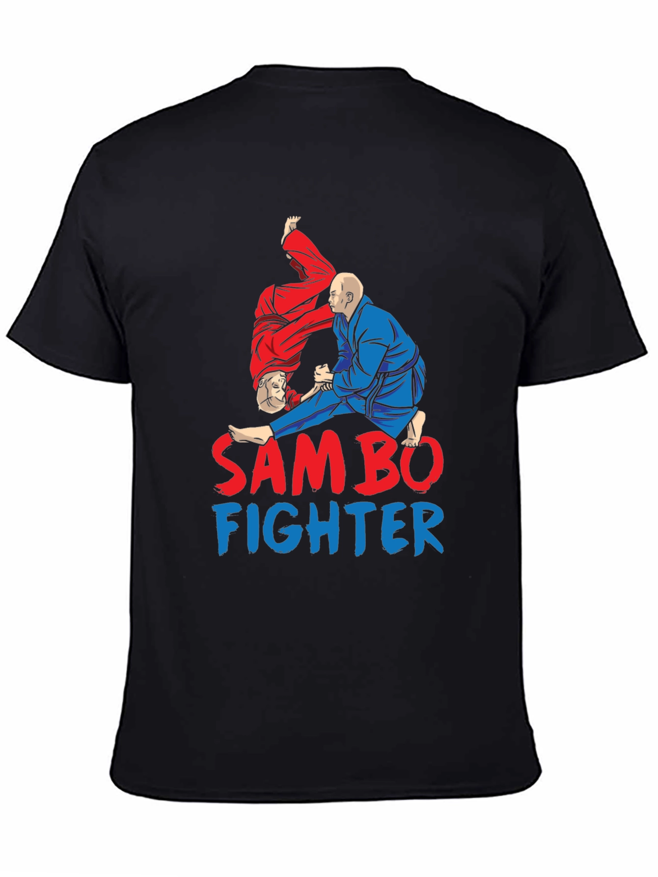 Sambo Fighter Graphic T-Shirt - Martial Arts Design