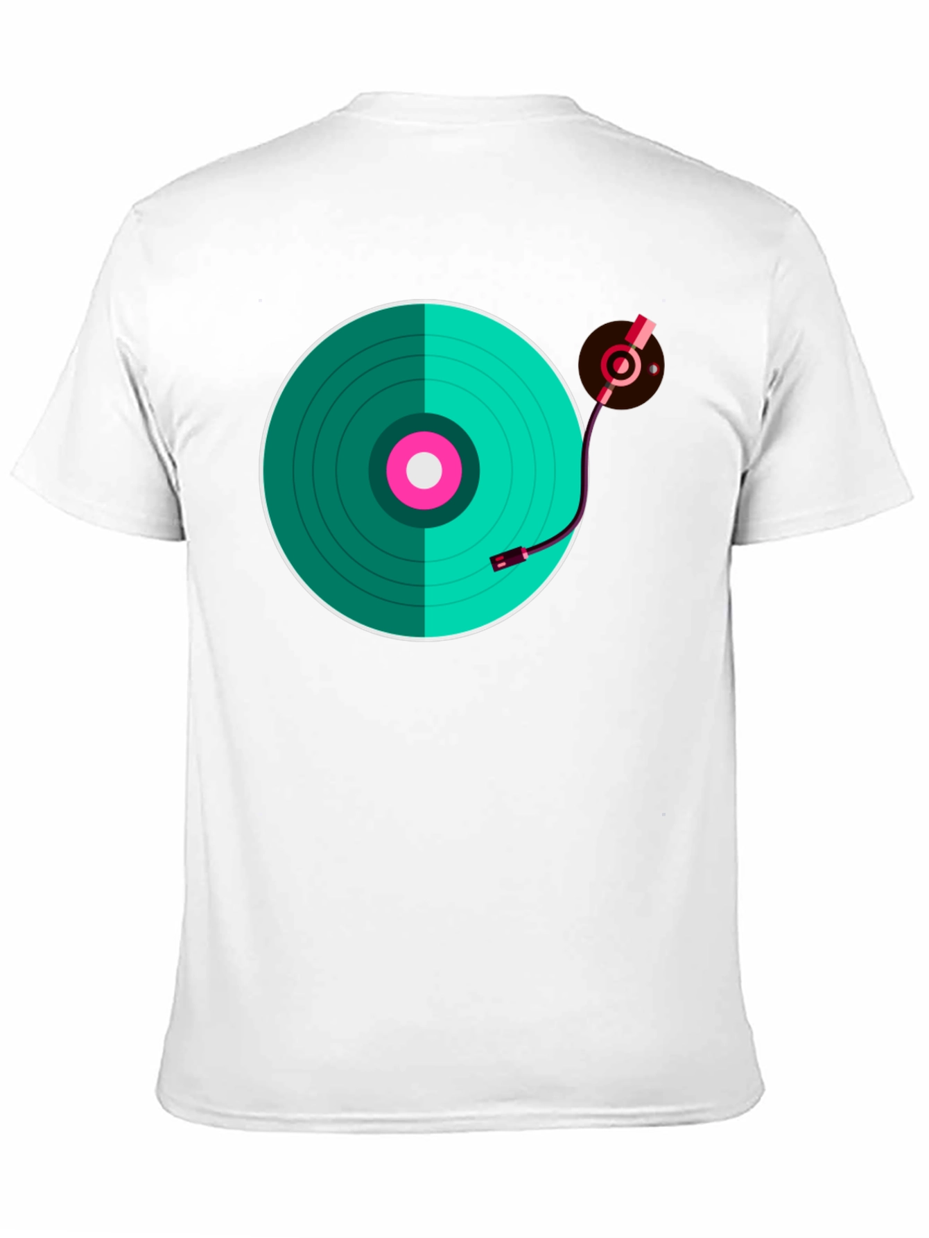 Turntable Graphic T-Shirt - Retro Music Lover Tee
