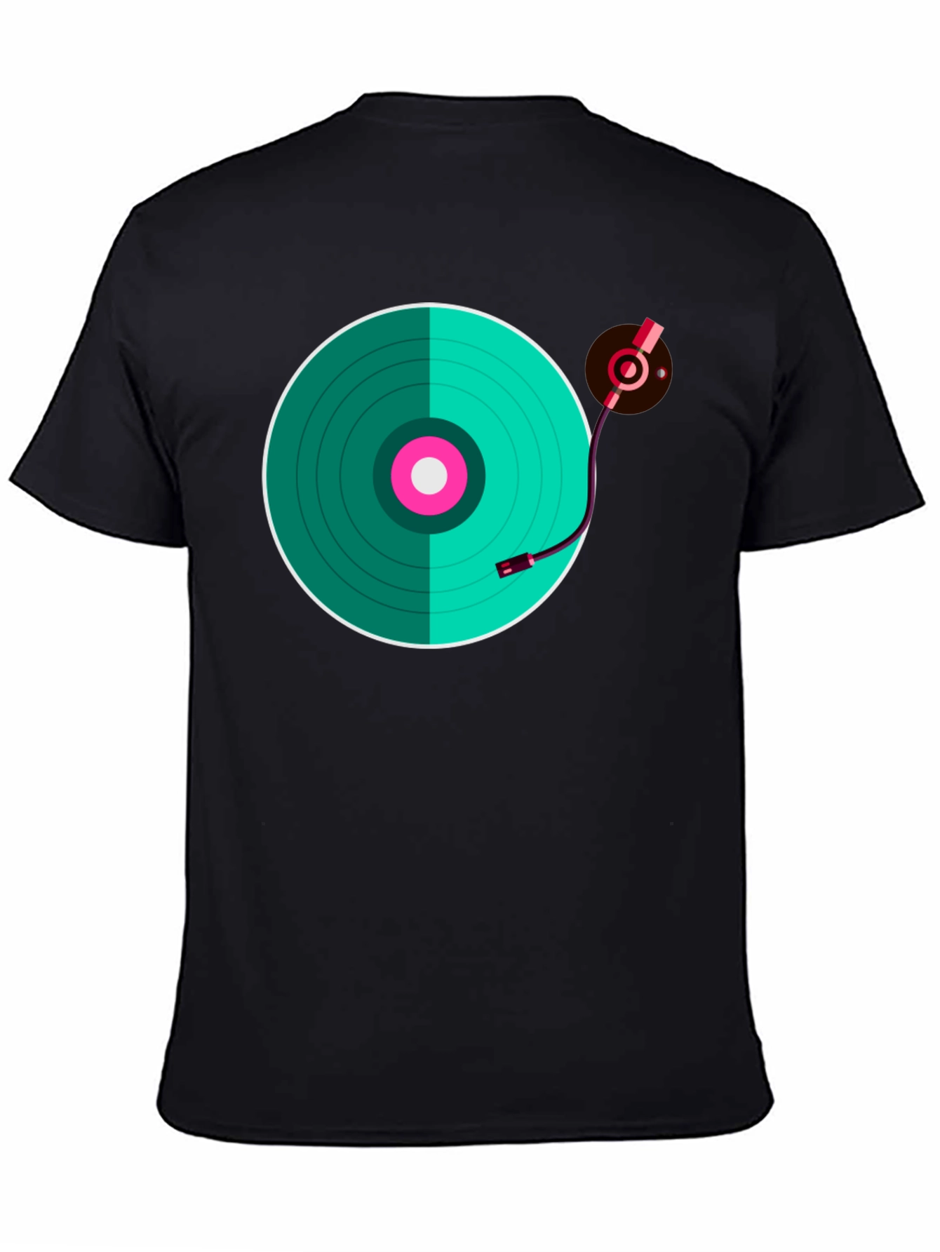 Turntable Graphic T-Shirt - Retro Music Lover Tee
