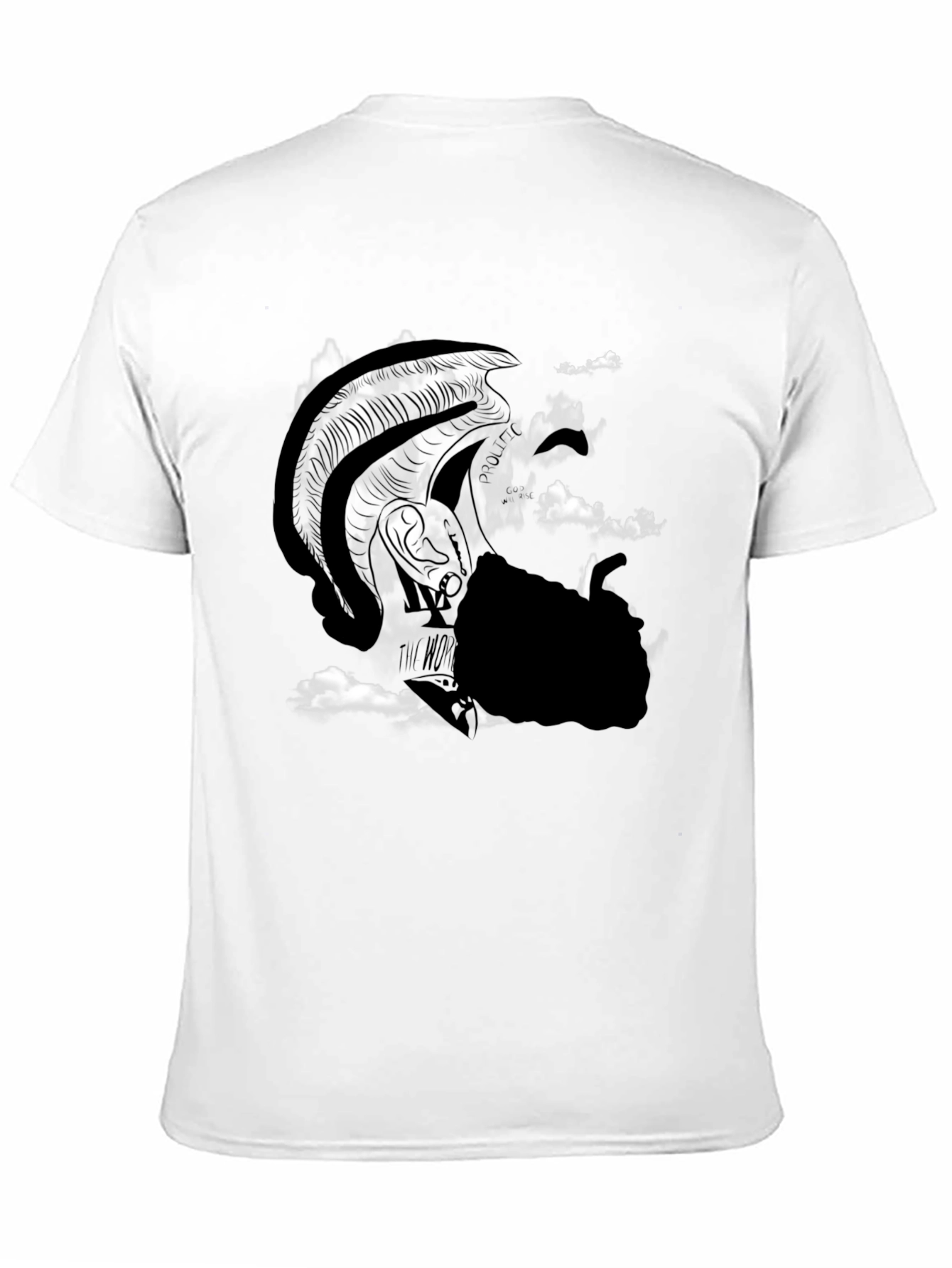 Graphic T-Shirt: Warrior in Clouds