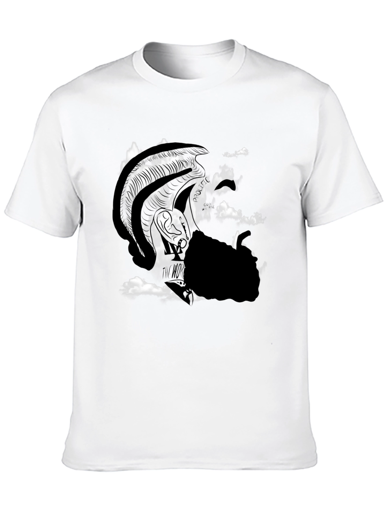 Graphic T-Shirt: Warrior in Clouds