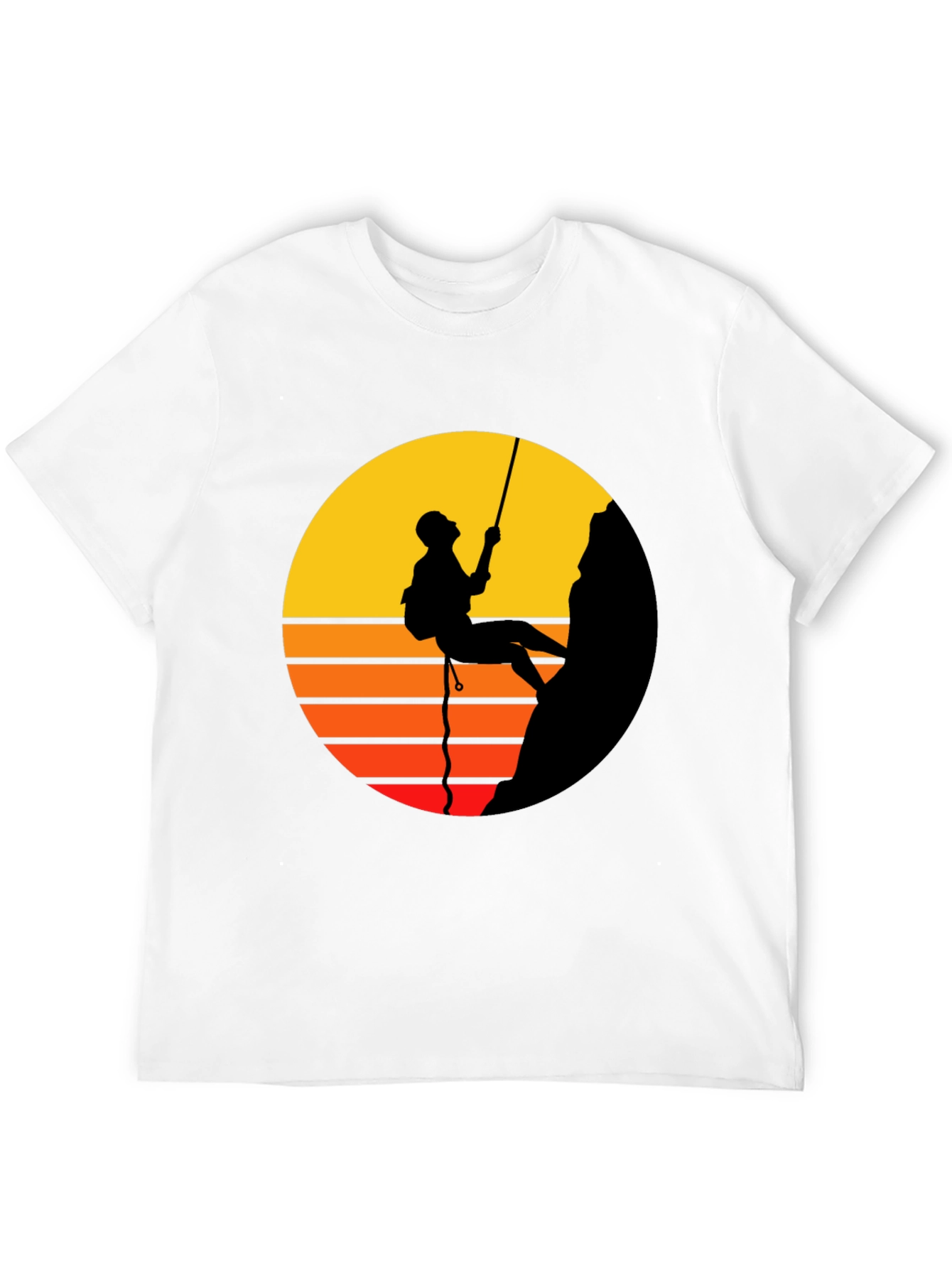 Rock Climbing Graphic Tee - Black