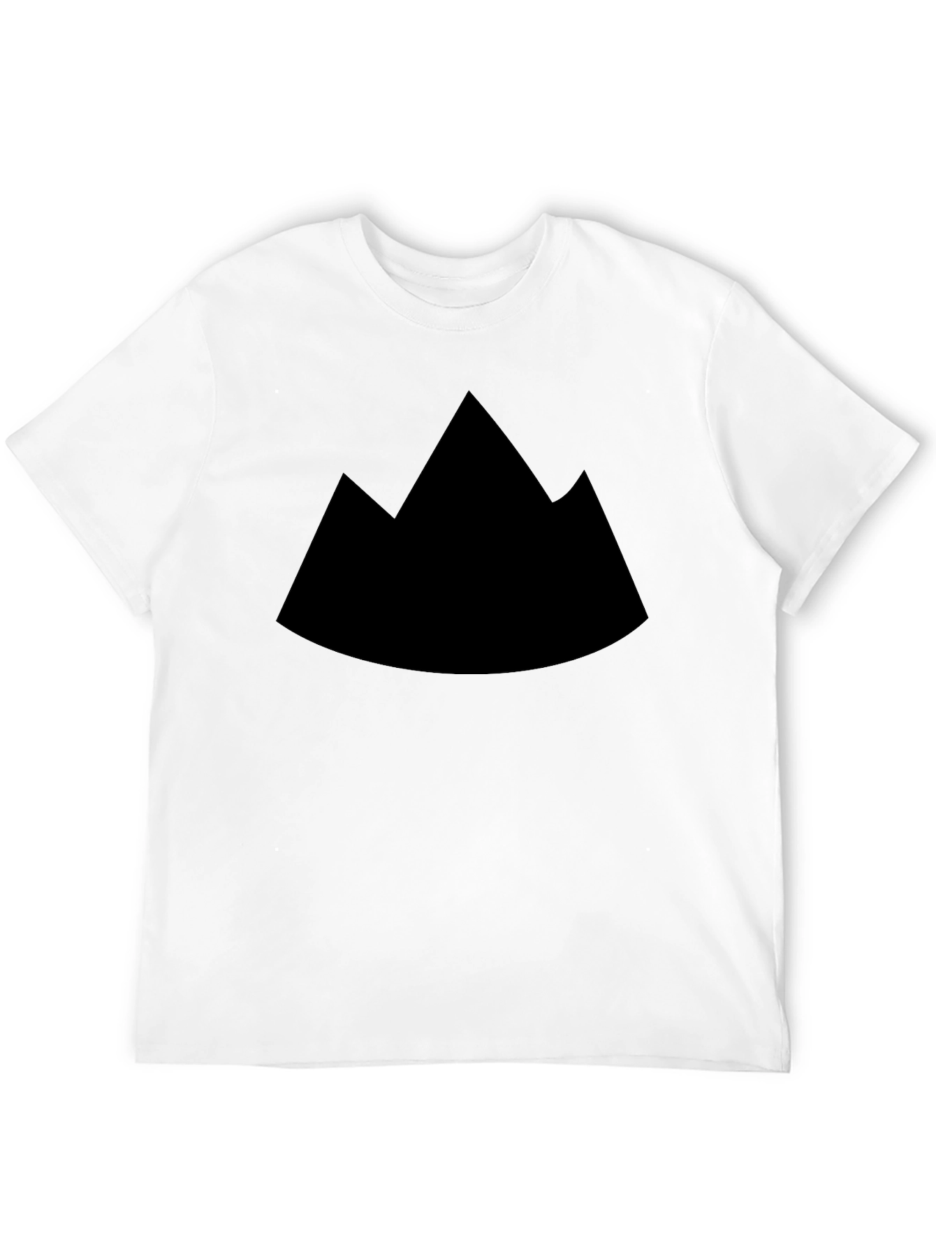 Mountain Silhouette Graphic Tee - Black Cotton Comfort