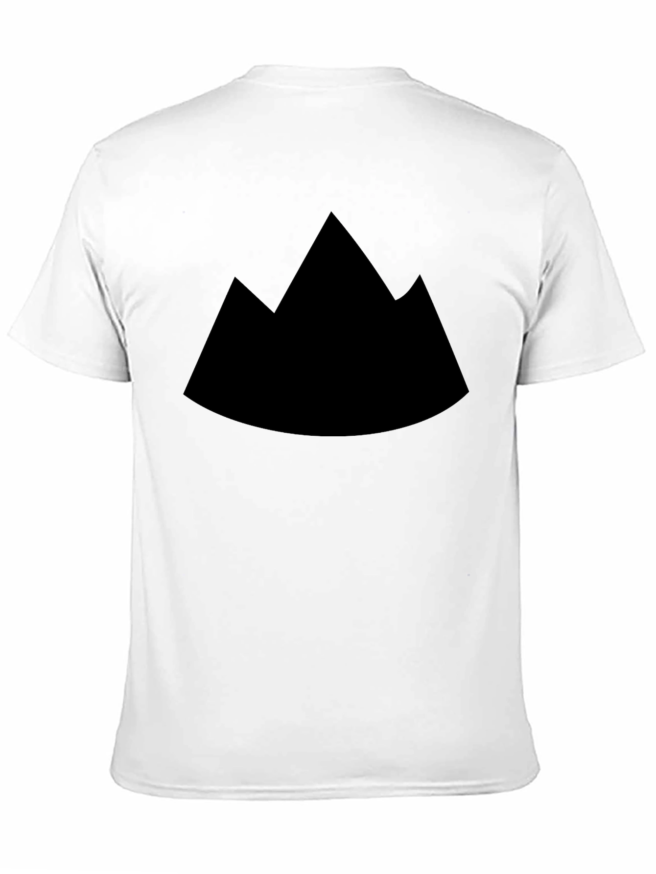 Mountain Silhouette Graphic Tee - Black Cotton Comfort