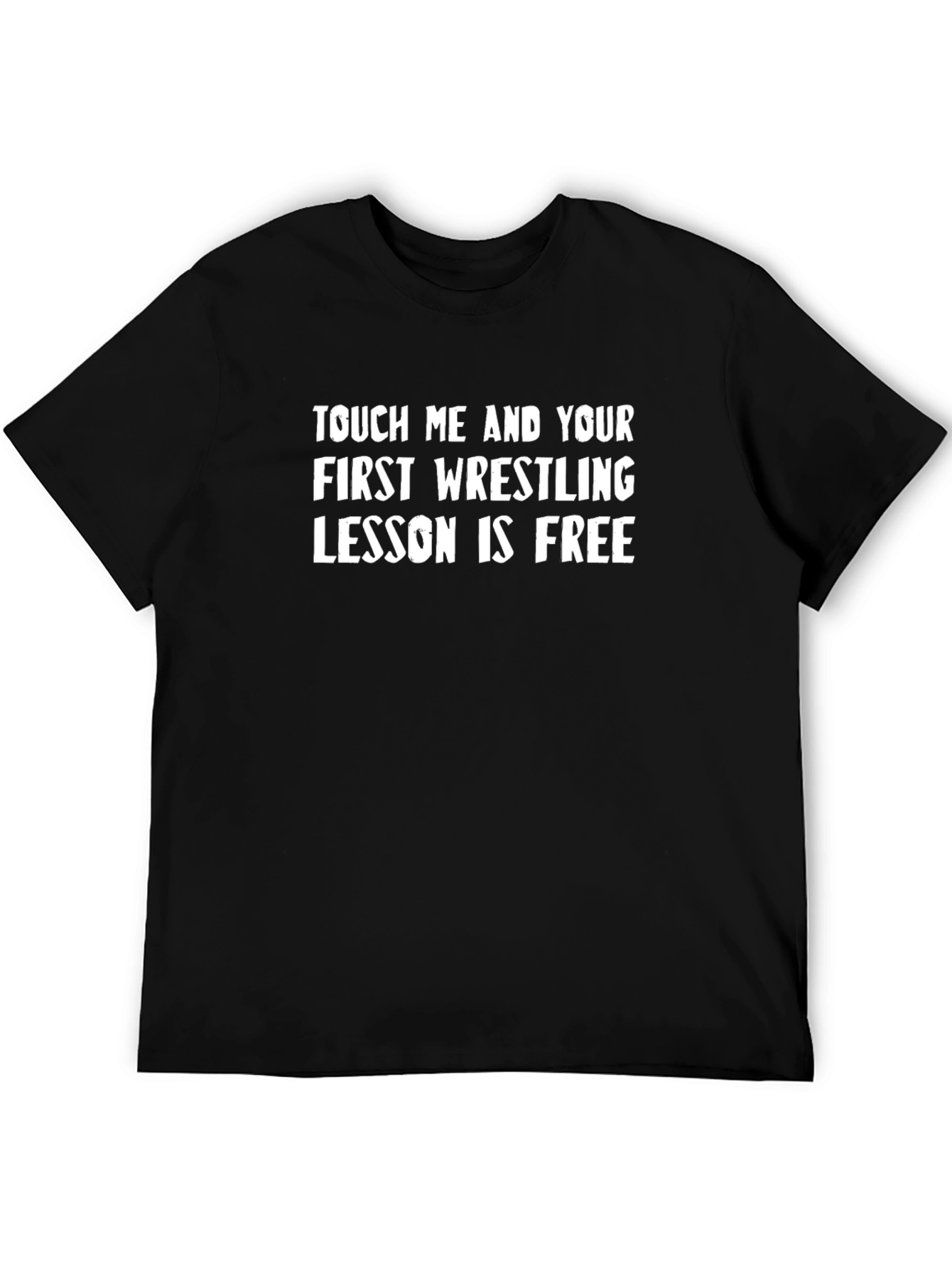Wrestling Lesson Funny Graphic T-Shirt
