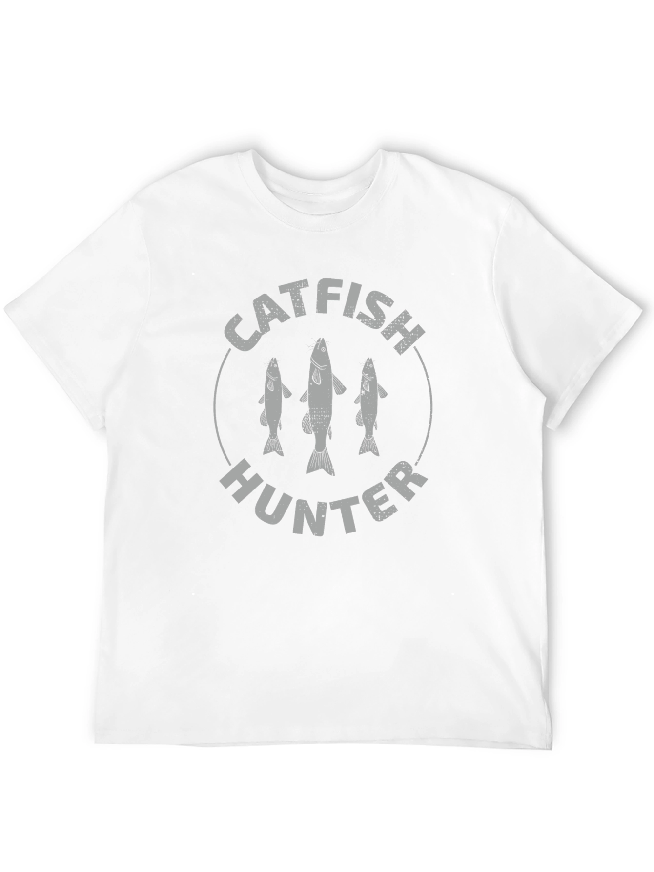 Catfish Hunter Graphic Tee - Black Cotton T-Shirt