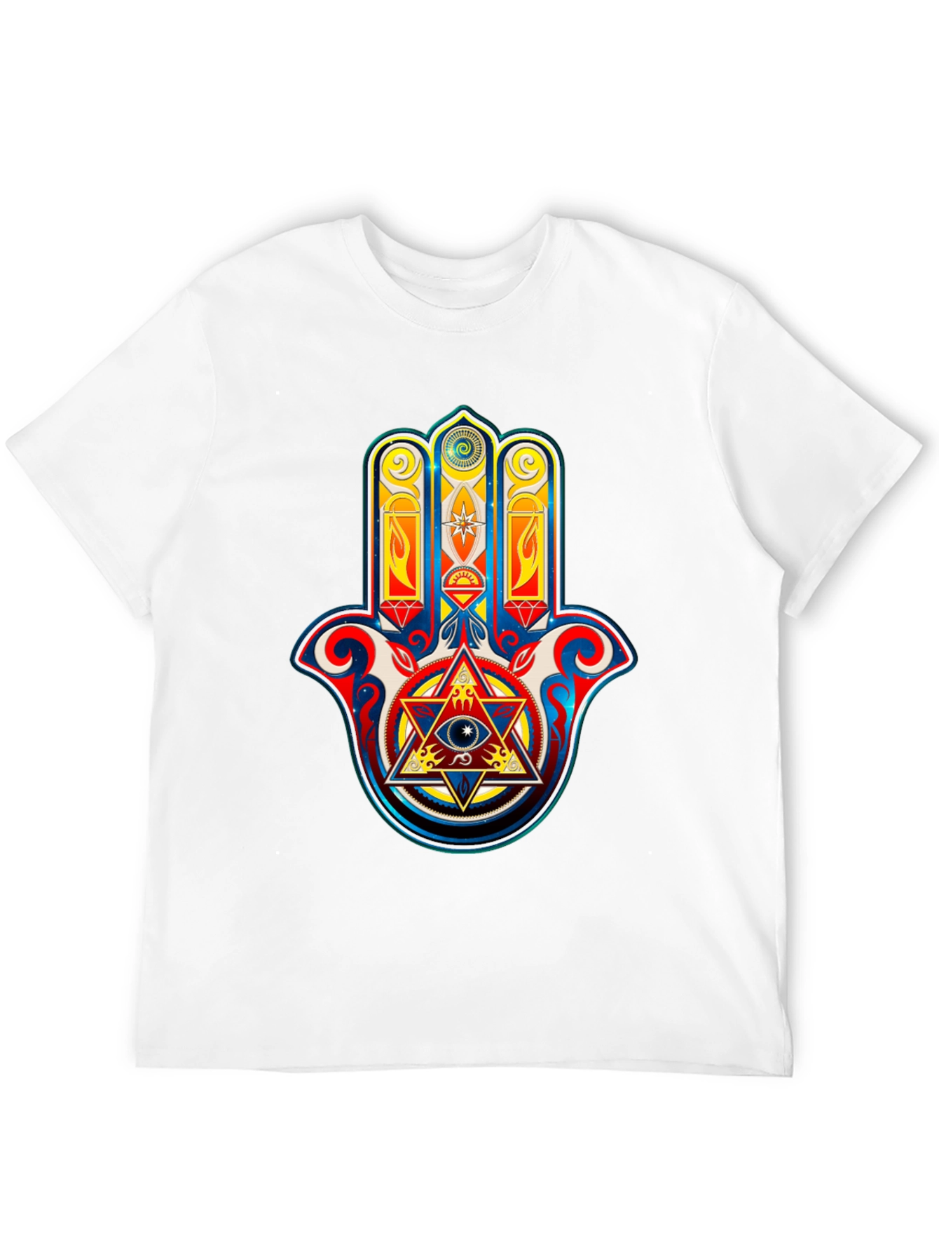 Hamsa Hand Graphic Tee - Spiritual Symbolism