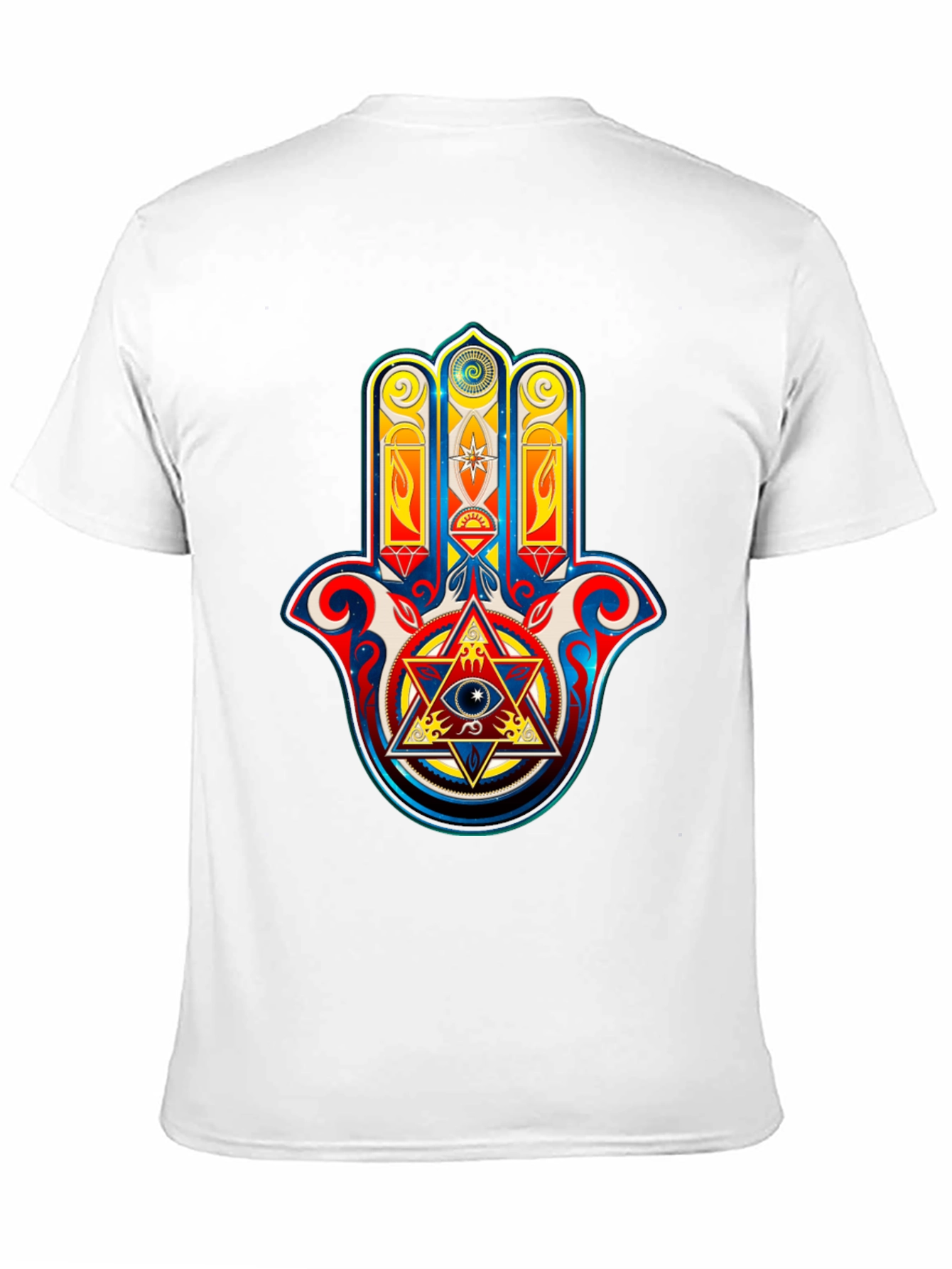 Hamsa Hand Graphic Tee - Spiritual Symbolism