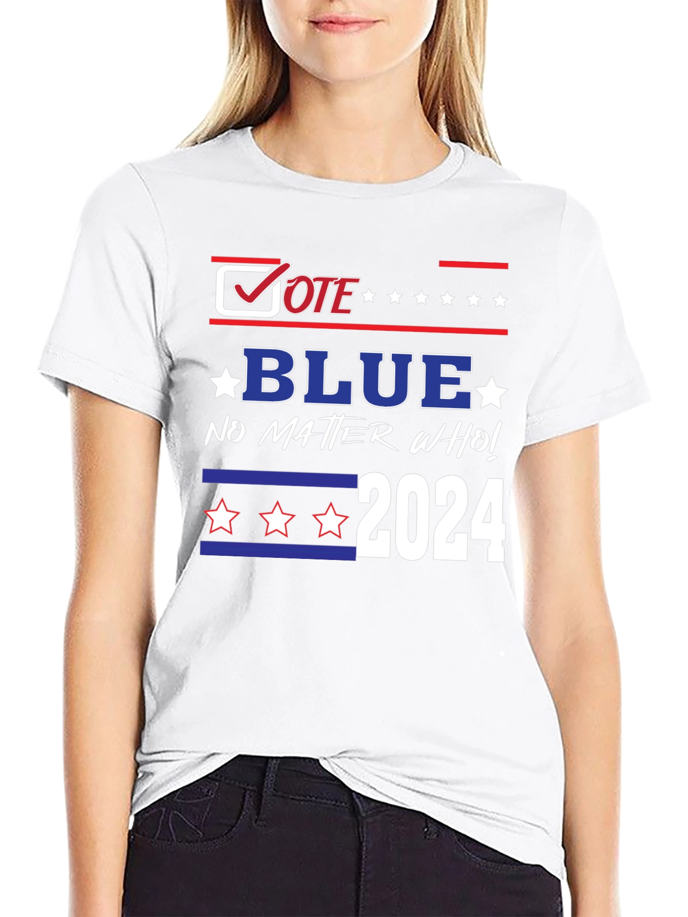 Vote Blue No Matter Who 2024 T-Shirt