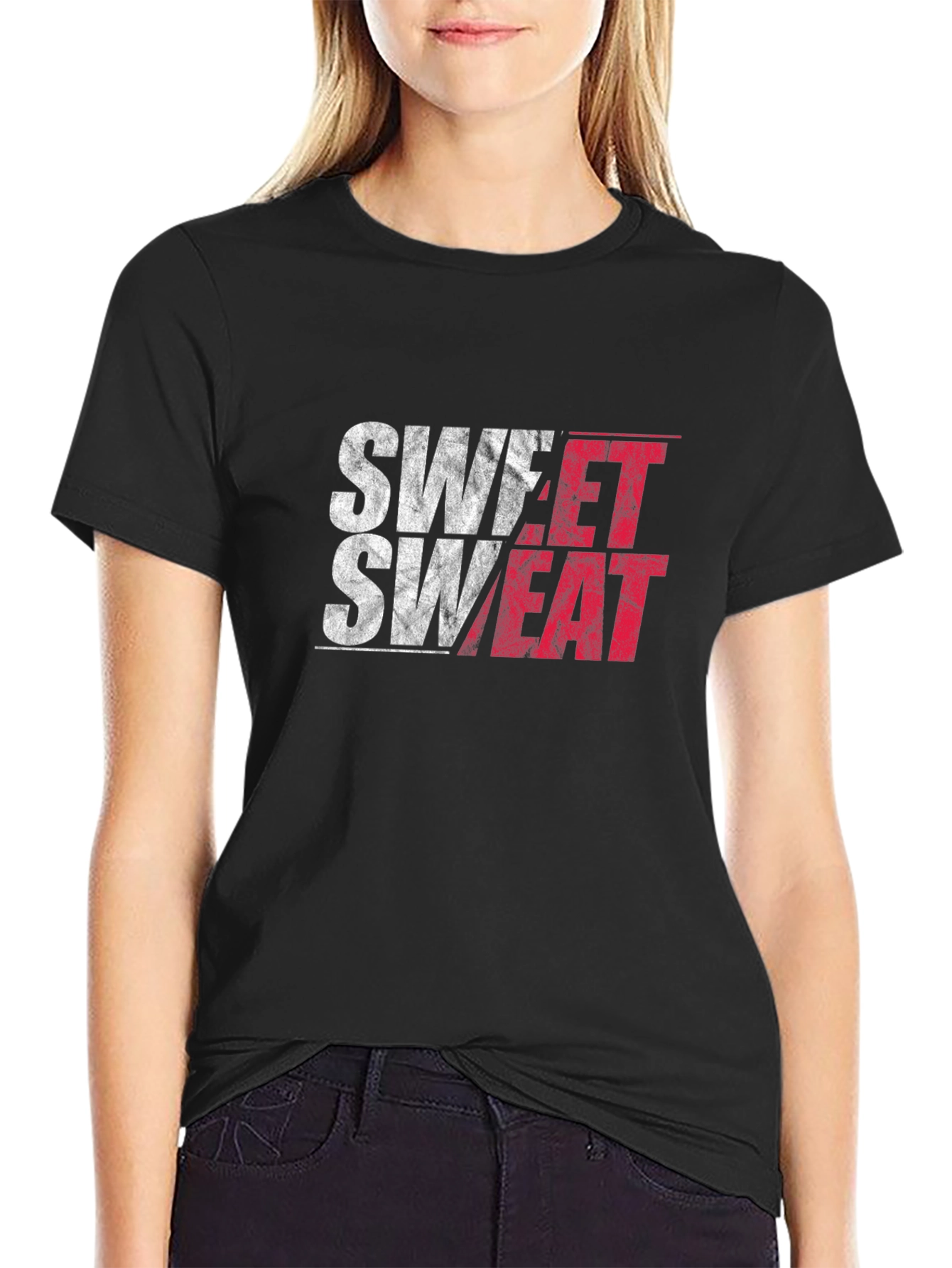 Sweet Sweat Graphic Tee - Black