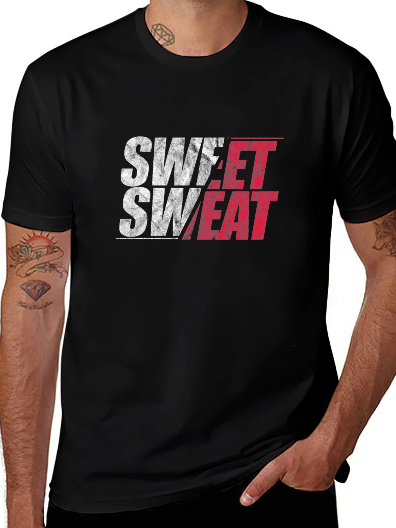 Sweet Sweat Graphic Tee - Black