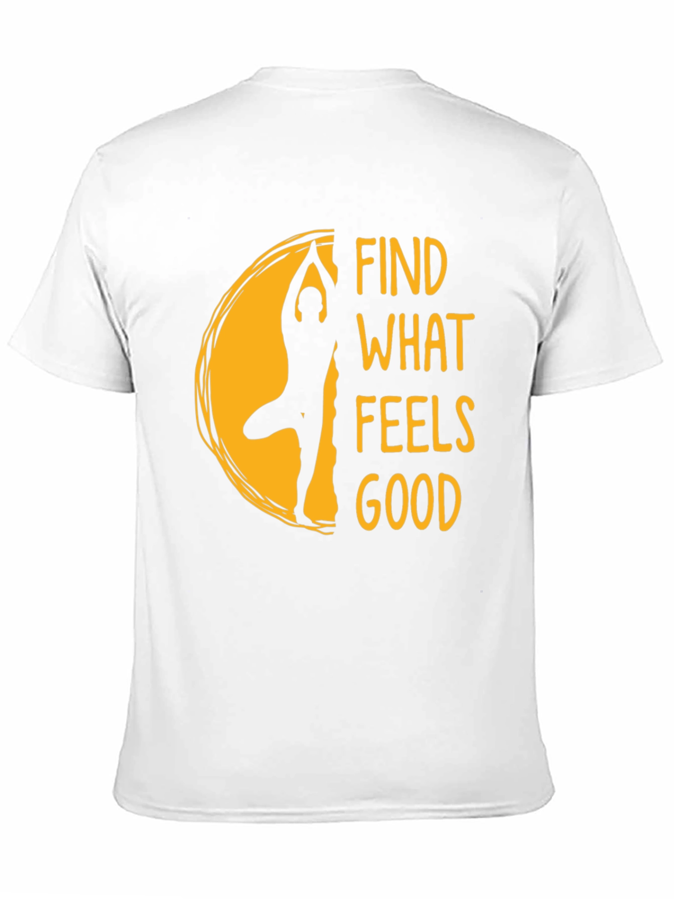 Yoga Find What Feels Good Black T-Shirt