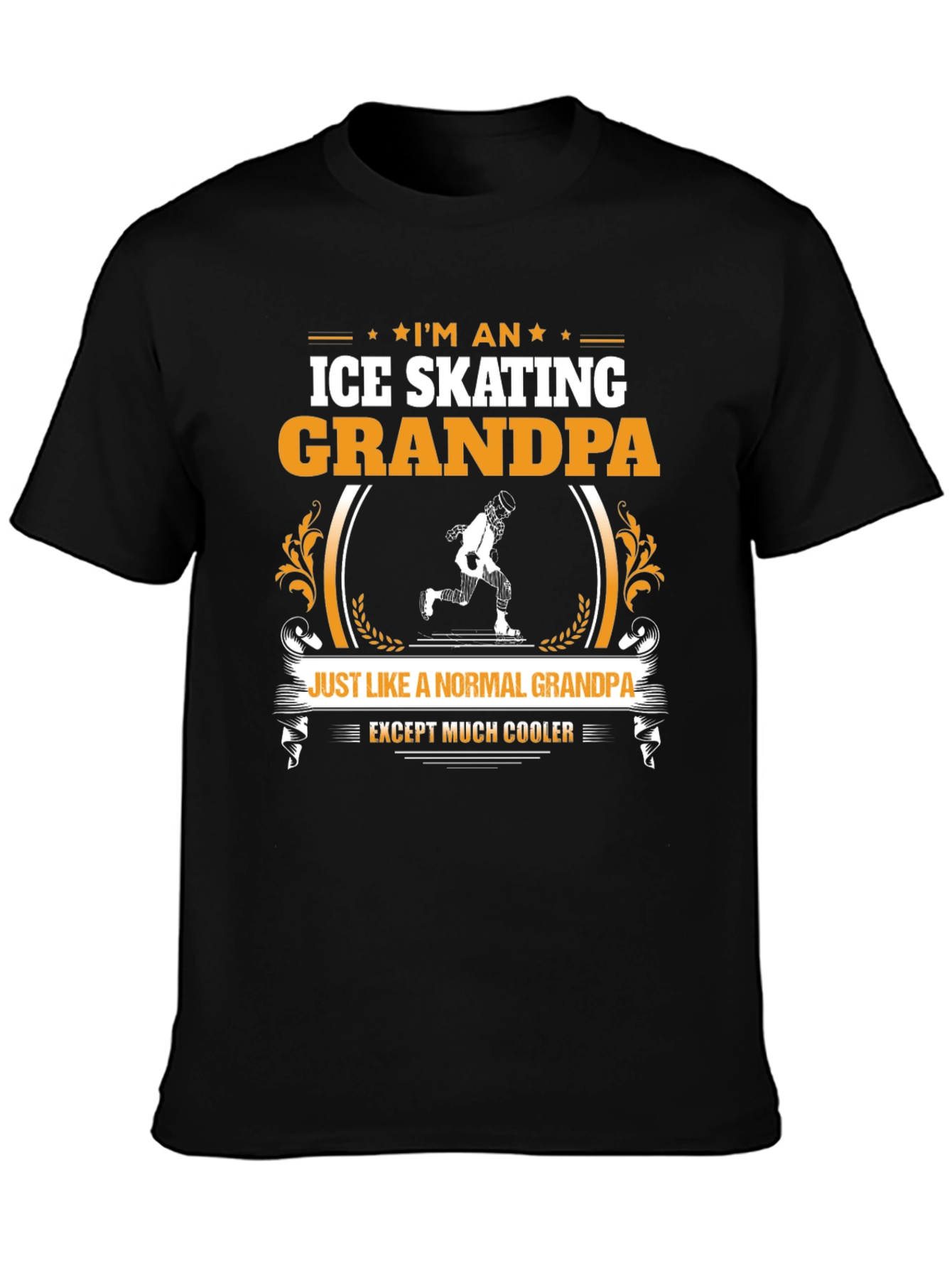 Ice Skating Grandpa T-Shirt: Cooler Than Normal