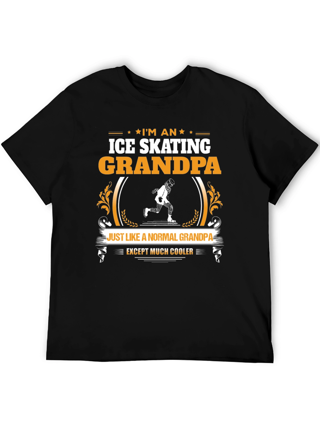 Ice Skating Grandpa T-Shirt: Cooler Than Normal