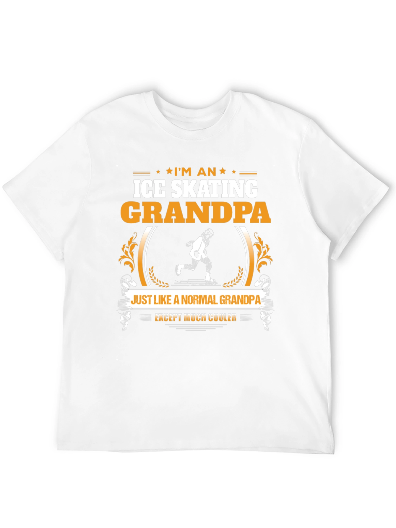 Ice Skating Grandpa T-Shirt: Cooler Than Normal