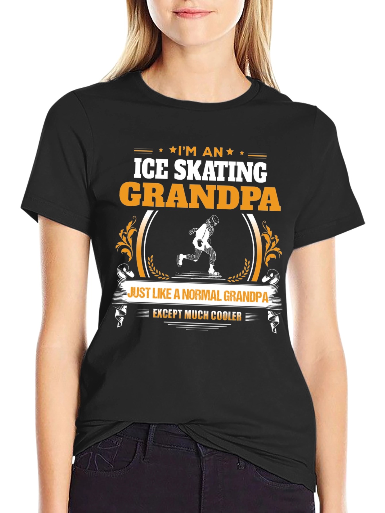 Ice Skating Grandpa T-Shirt: Cooler Than Normal