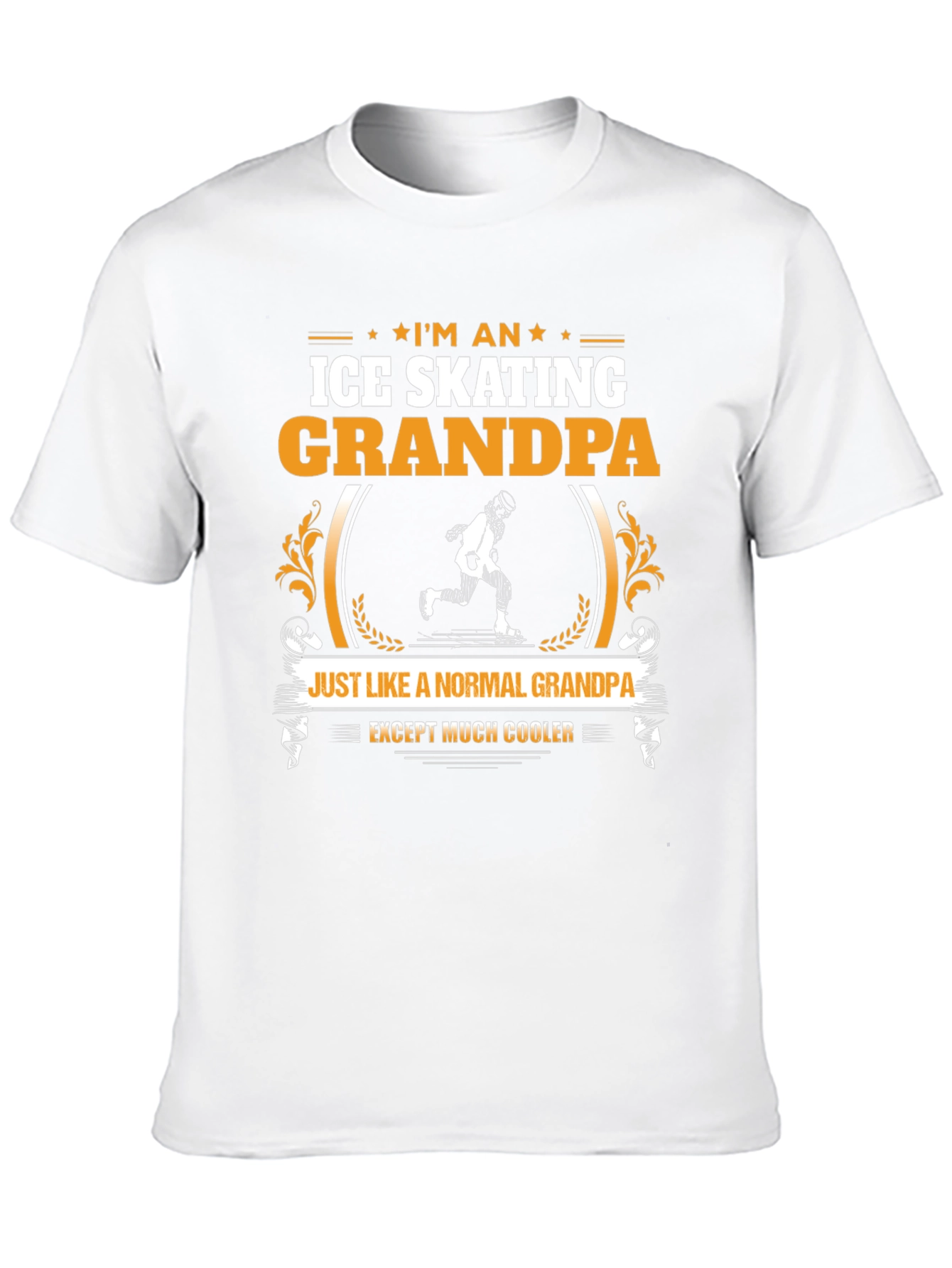 Ice Skating Grandpa T-Shirt: Cooler Than Normal