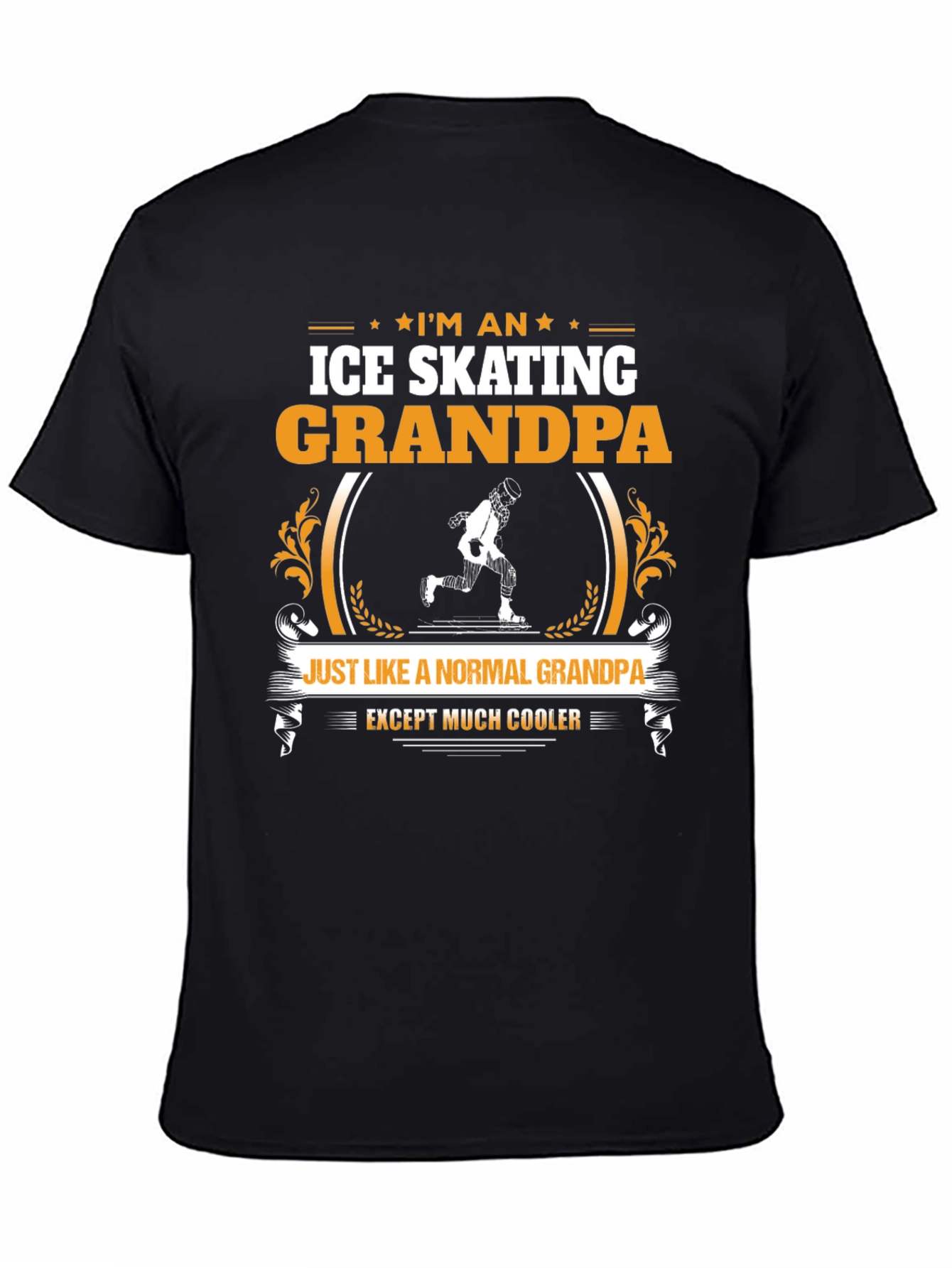 Ice Skating Grandpa T-Shirt: Cooler Than Normal