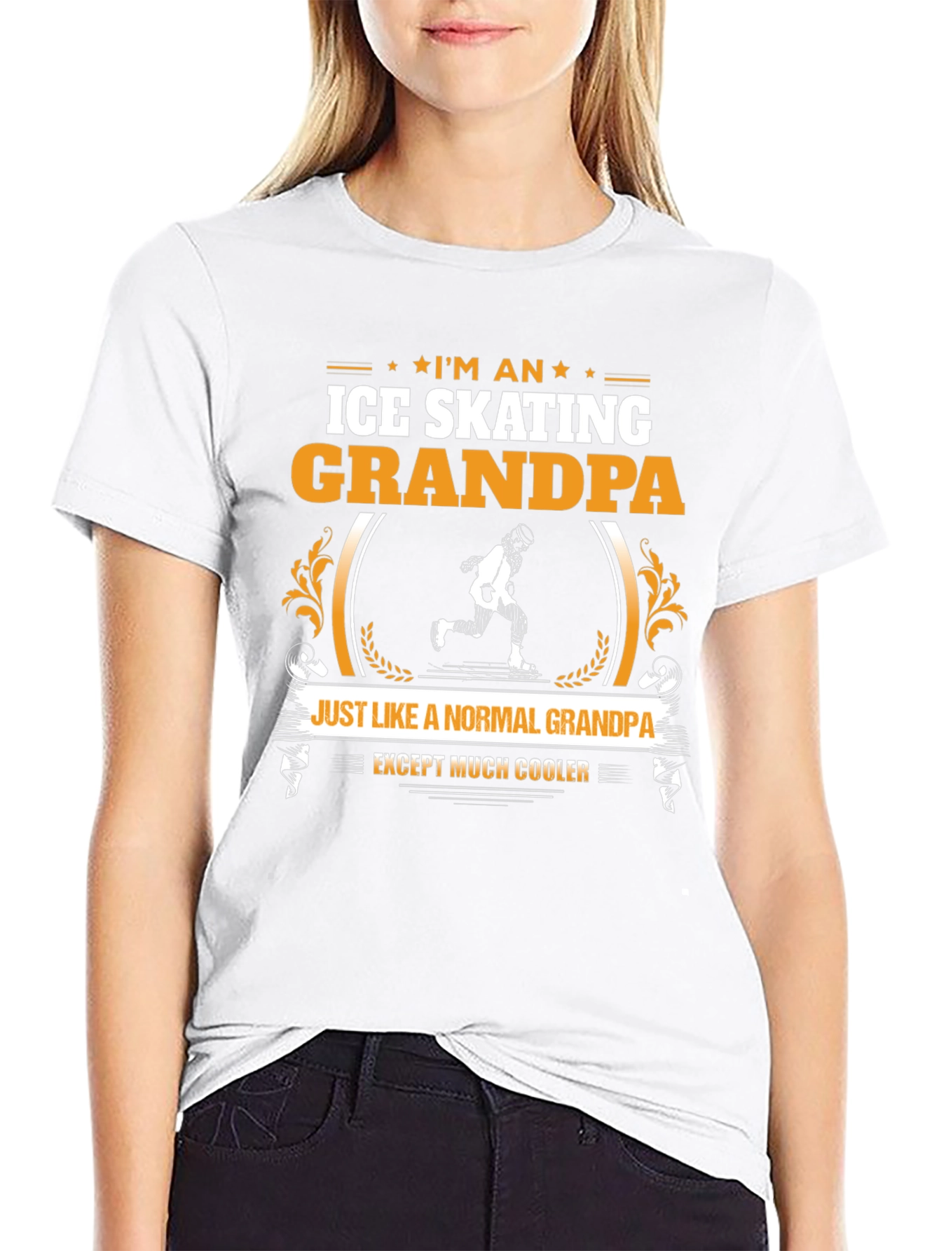 Ice Skating Grandpa T-Shirt: Cooler Than Normal