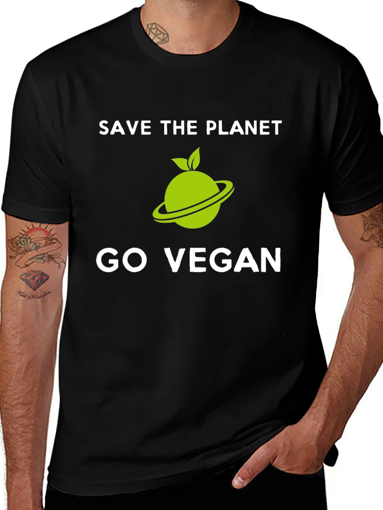 Save the Planet Go Vegan T-Shirt