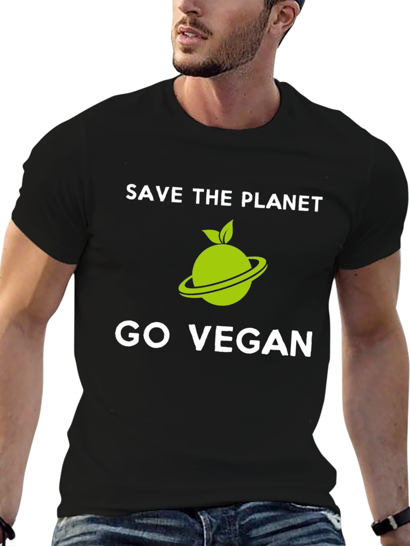 Save the Planet Go Vegan T-Shirt