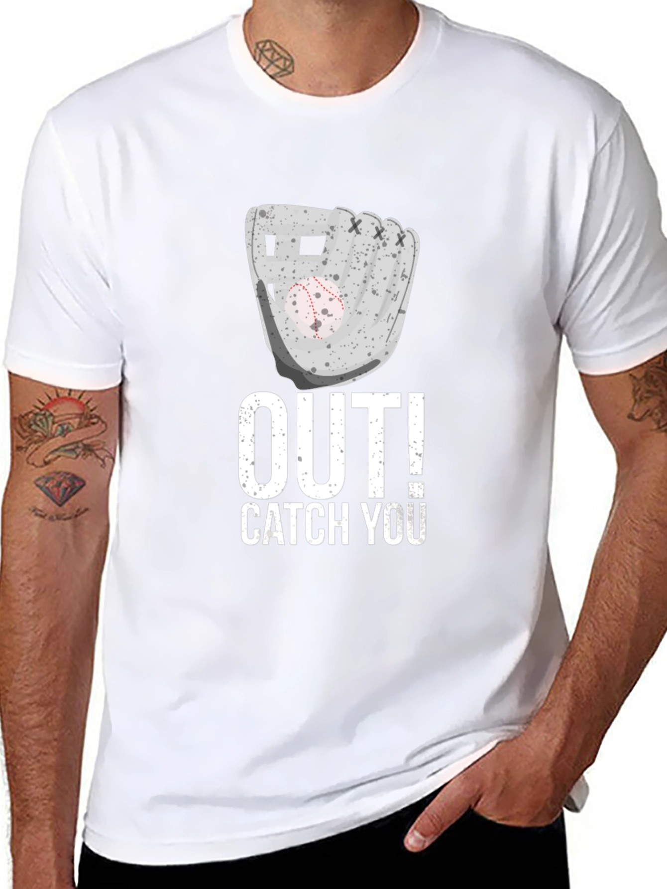 Out Catch You Baseball Graphic Tee