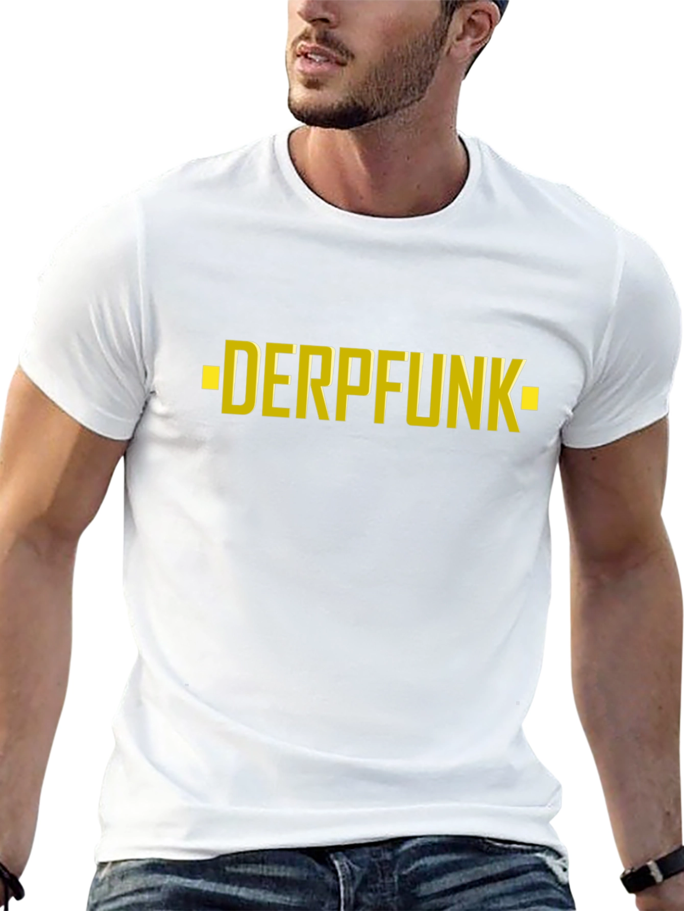 Derpfunk Graphic Tee - Black Cotton T-Shirt