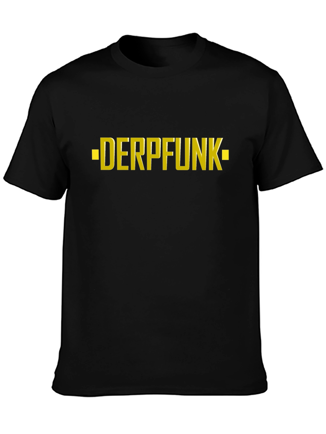 Derpfunk Graphic Tee - Black Cotton T-Shirt
