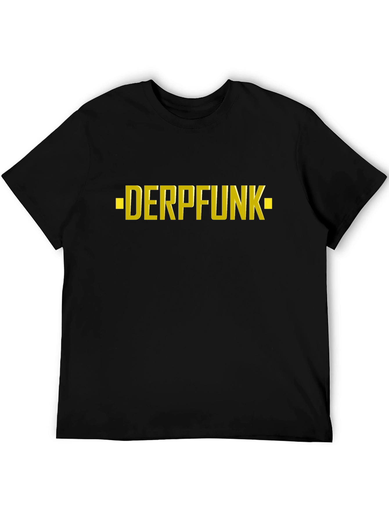 Derpfunk Graphic Tee - Black Cotton T-Shirt