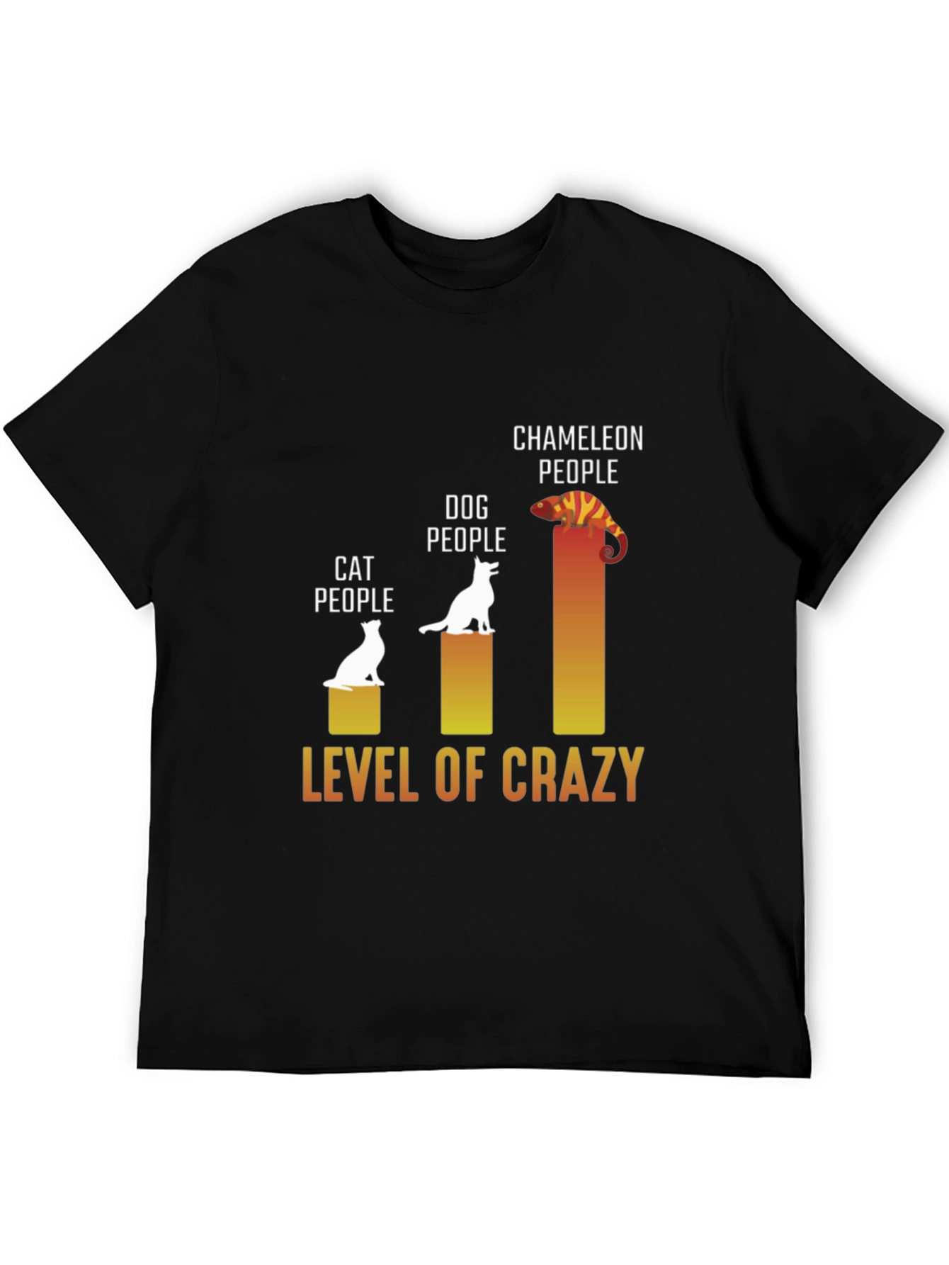 Level of Crazy T-Shirt: Cat Dog Chameleon