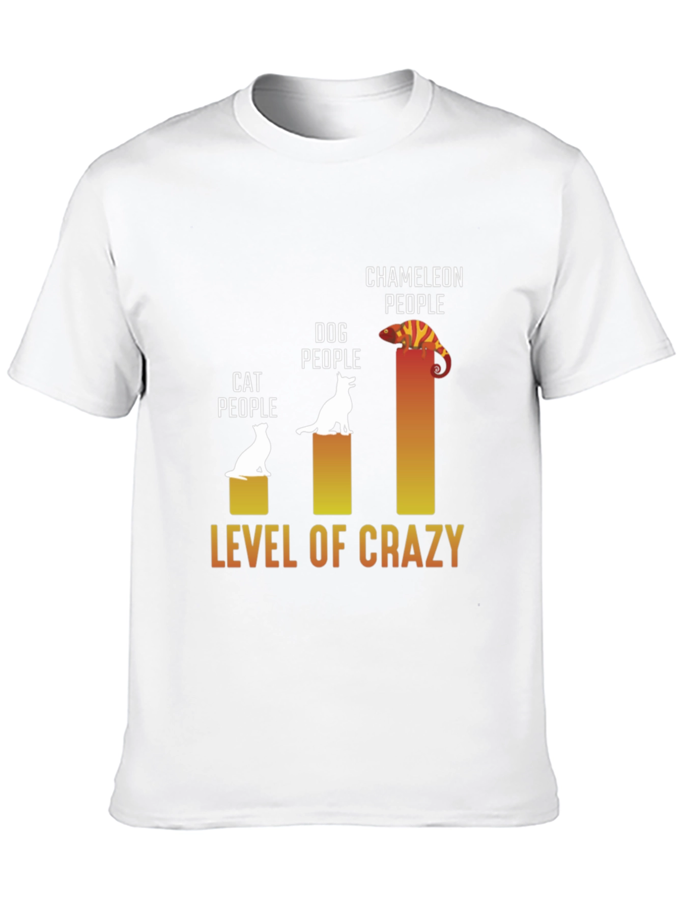 Level of Crazy T-Shirt: Cat Dog Chameleon