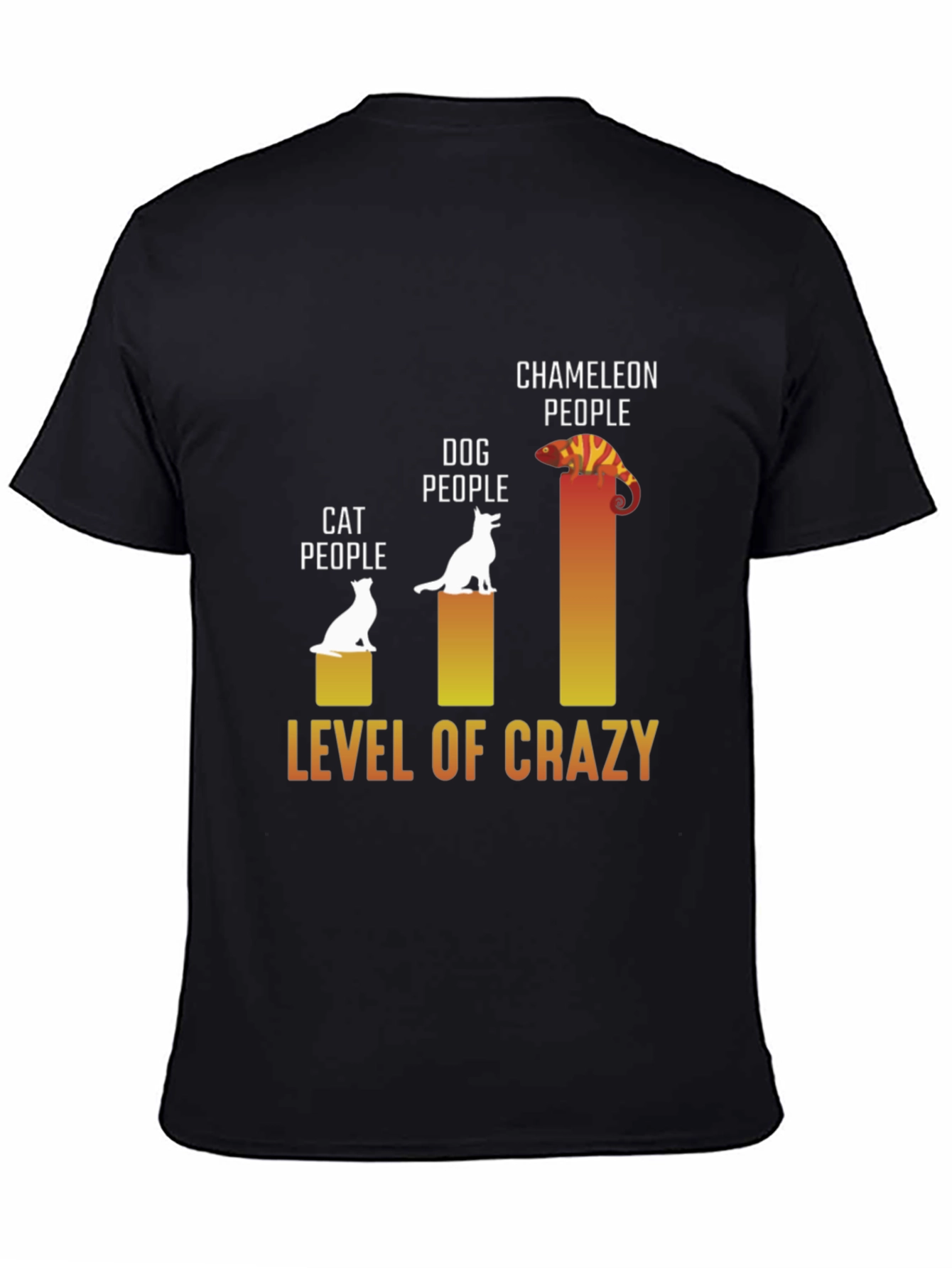 Level of Crazy T-Shirt: Cat Dog Chameleon