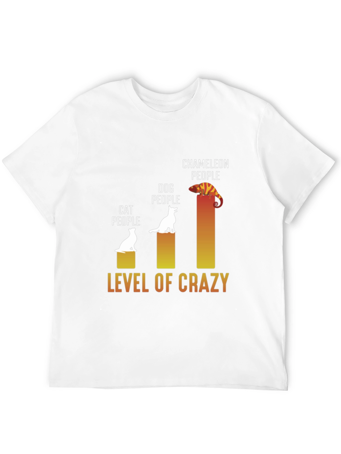 Level of Crazy T-Shirt: Cat Dog Chameleon