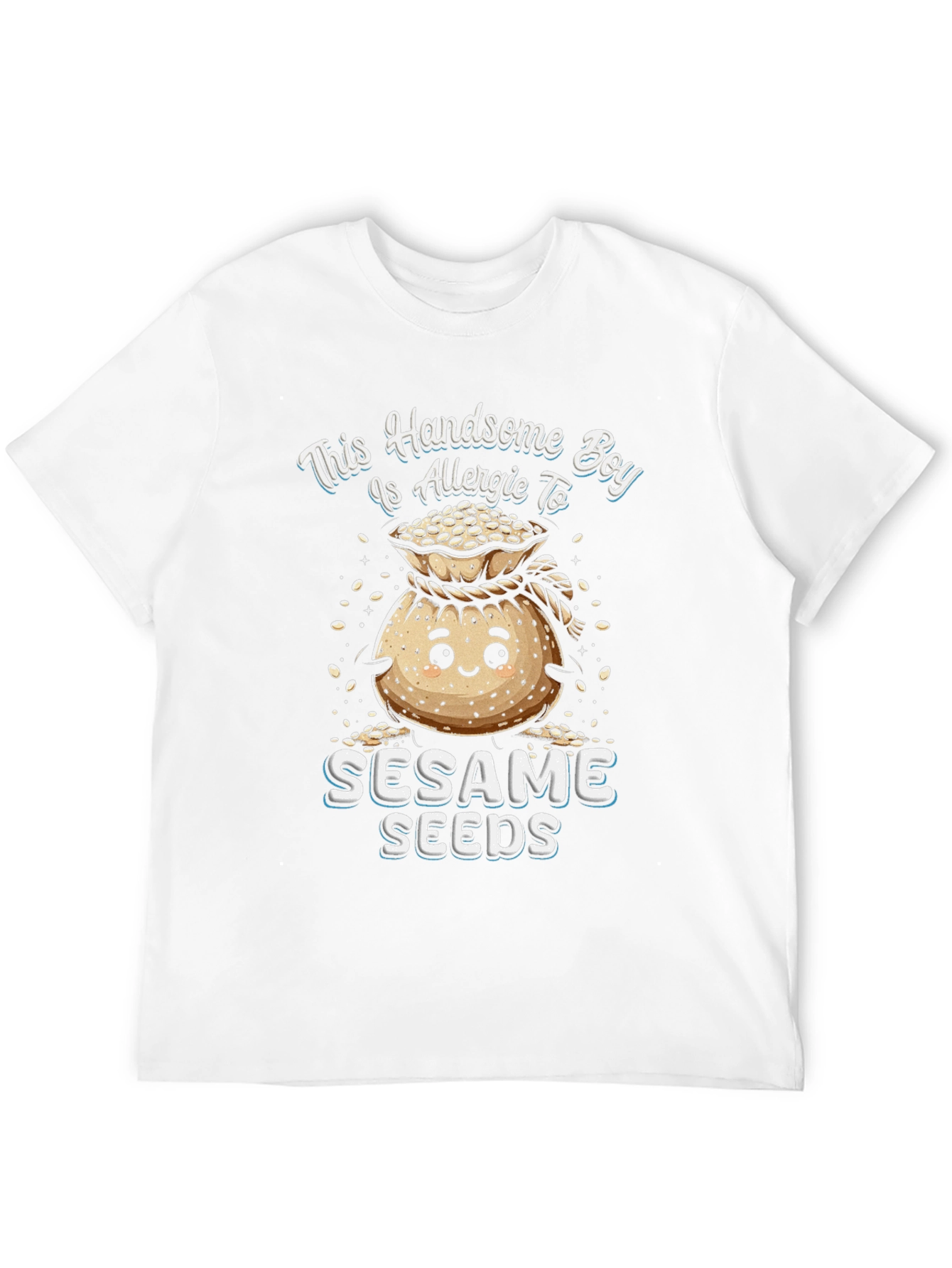 Handsome Boy Allergic to Sesame Seeds T-Shirt