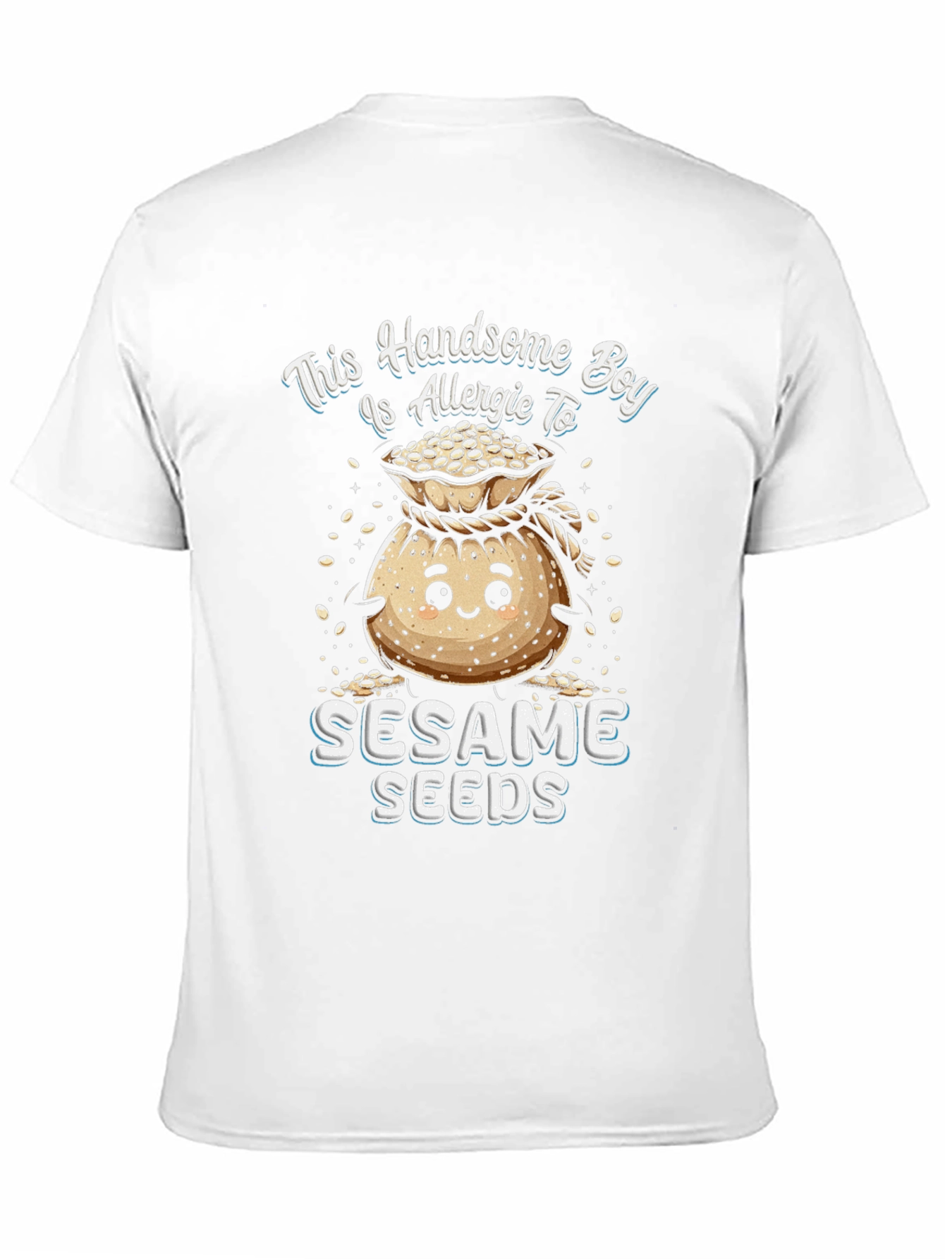 Handsome Boy Allergic to Sesame Seeds T-Shirt