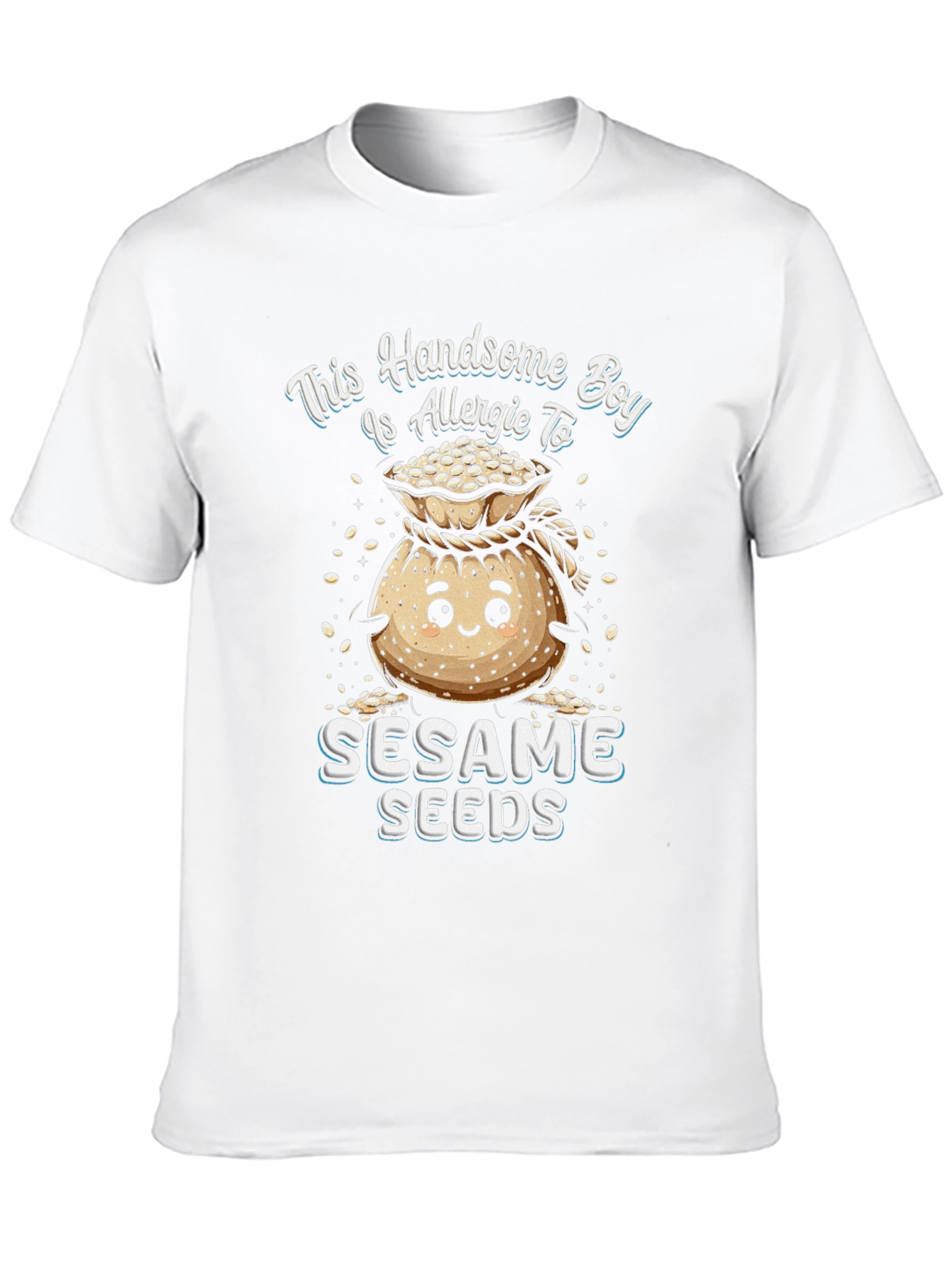 Handsome Boy Allergic to Sesame Seeds T-Shirt