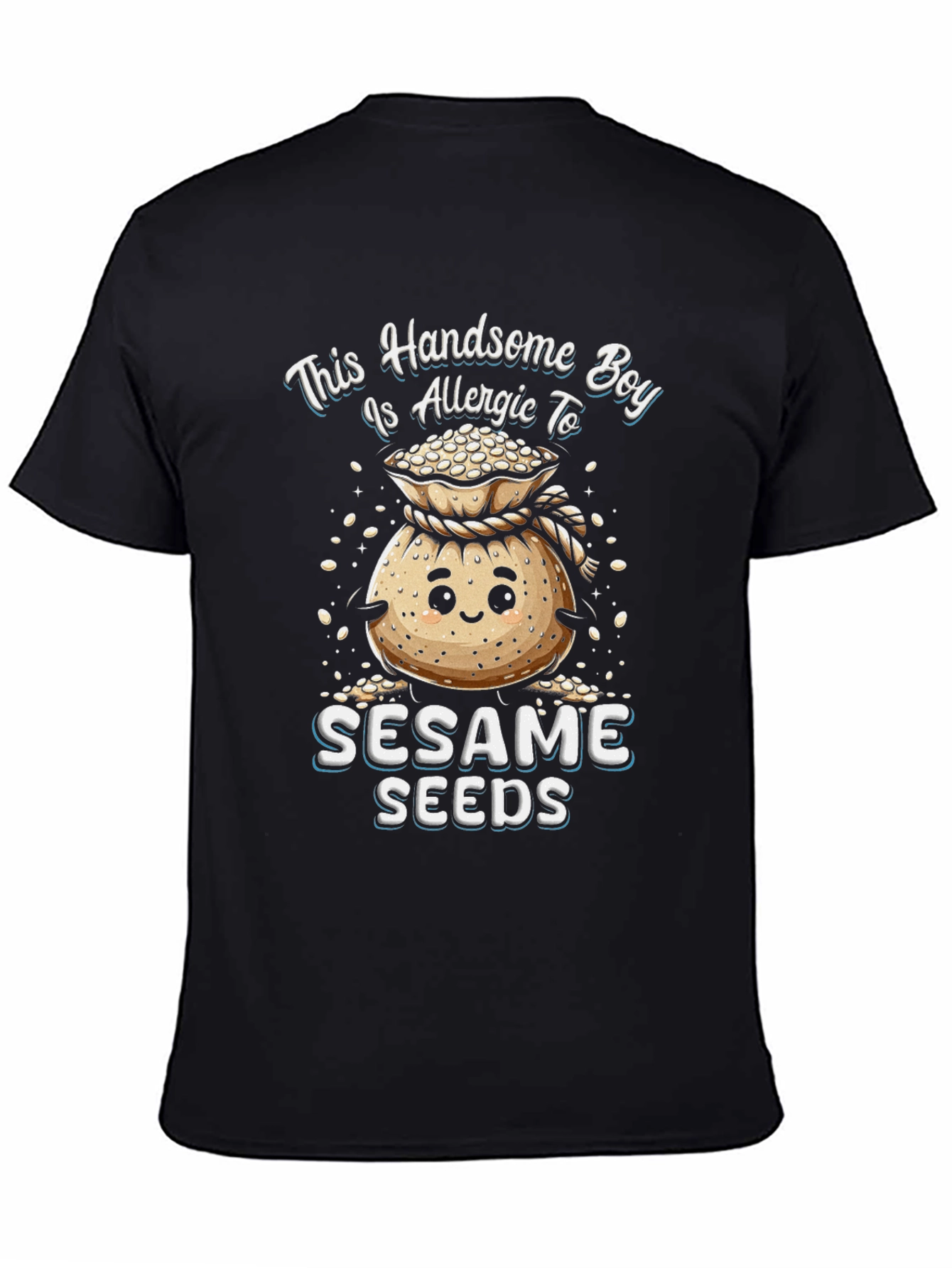 Handsome Boy Allergic to Sesame Seeds T-Shirt
