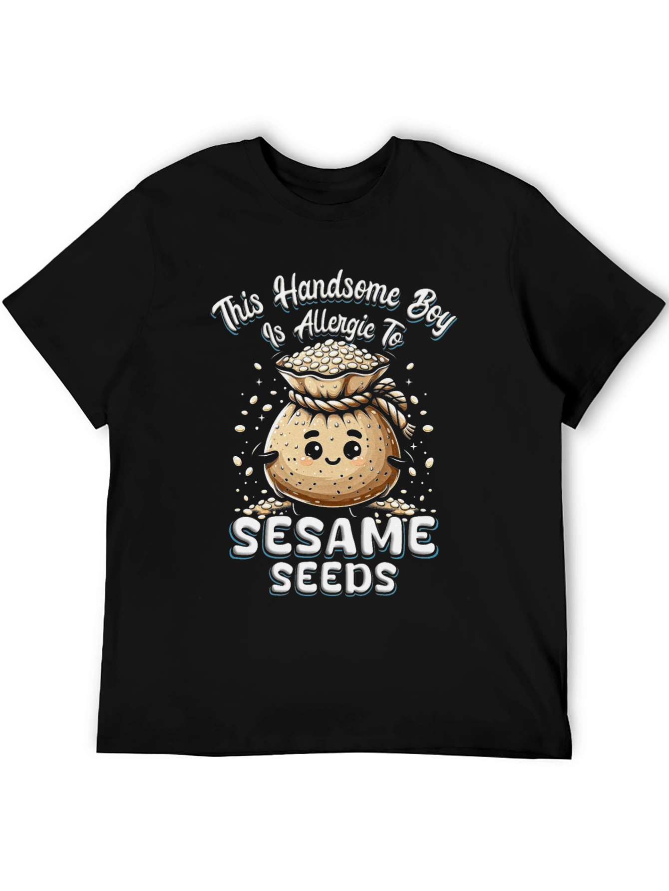 Handsome Boy Allergic to Sesame Seeds T-Shirt