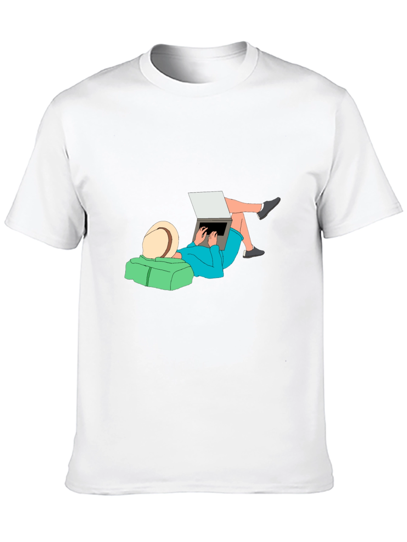 Relaxed Lifestyle Graphic Tee - Black Cotton Comfort