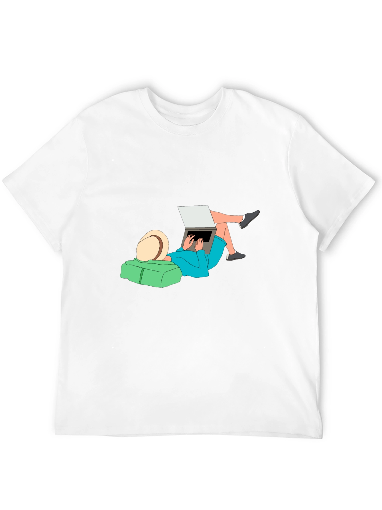 Relaxed Lifestyle Graphic Tee - Black Cotton Comfort