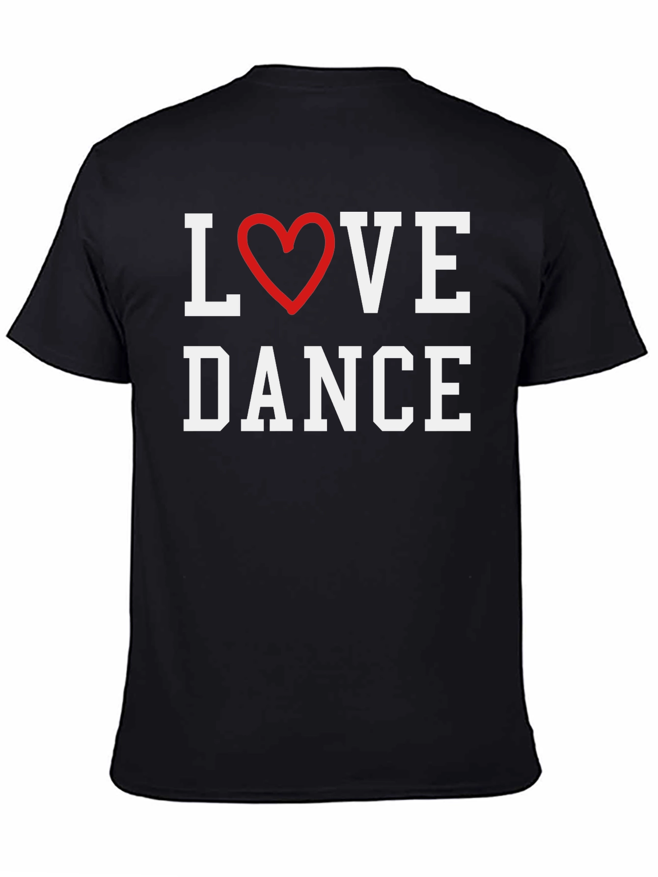 Love Dance Graphic Tee - Black Cotton T-Shirt