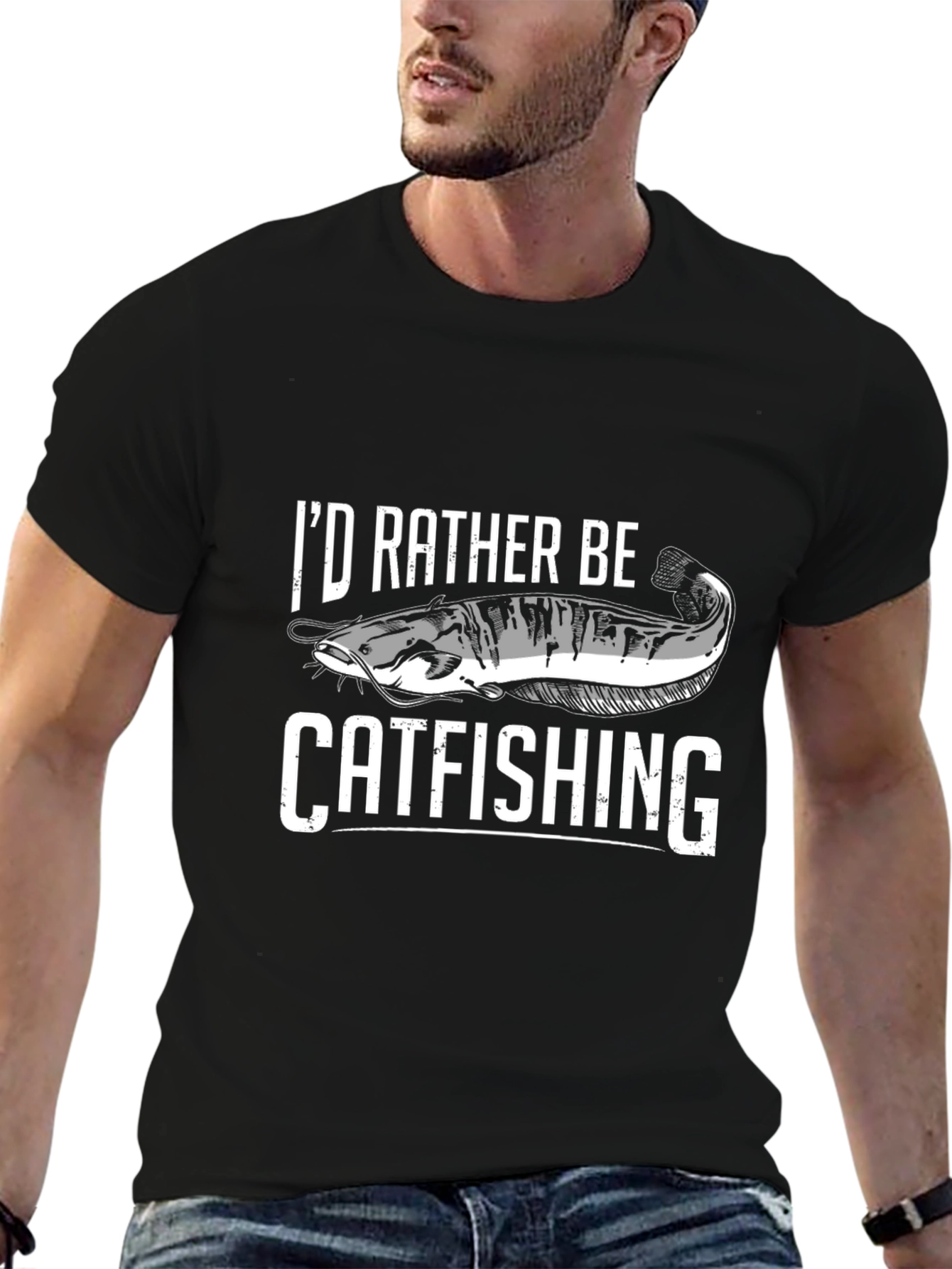Id Rather Be Catfishing T-Shirt