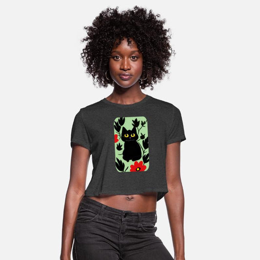 paint black cat in nature