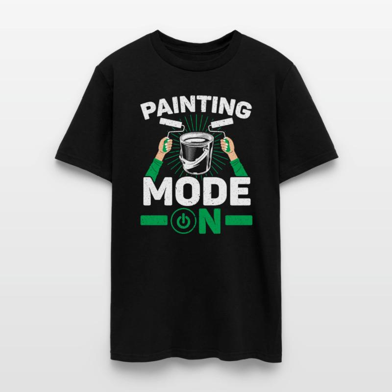 Painting Mode On Painter Tradesman House Painting